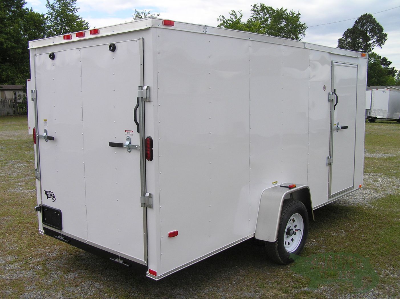 Freedom Trailers 6x14 SA Trailer - White, Ramp, Side Door, Extra Height - Image 9