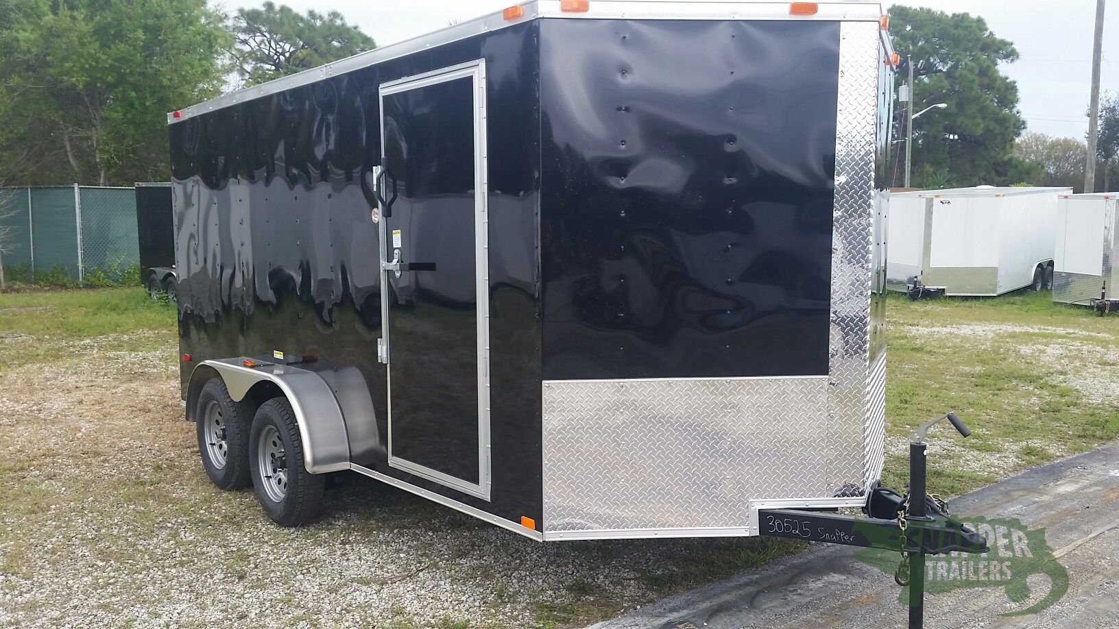 Freedom Trailers 7x14 TA Trailer - Black, Ramp, Side Door, Extra Height - Image 12