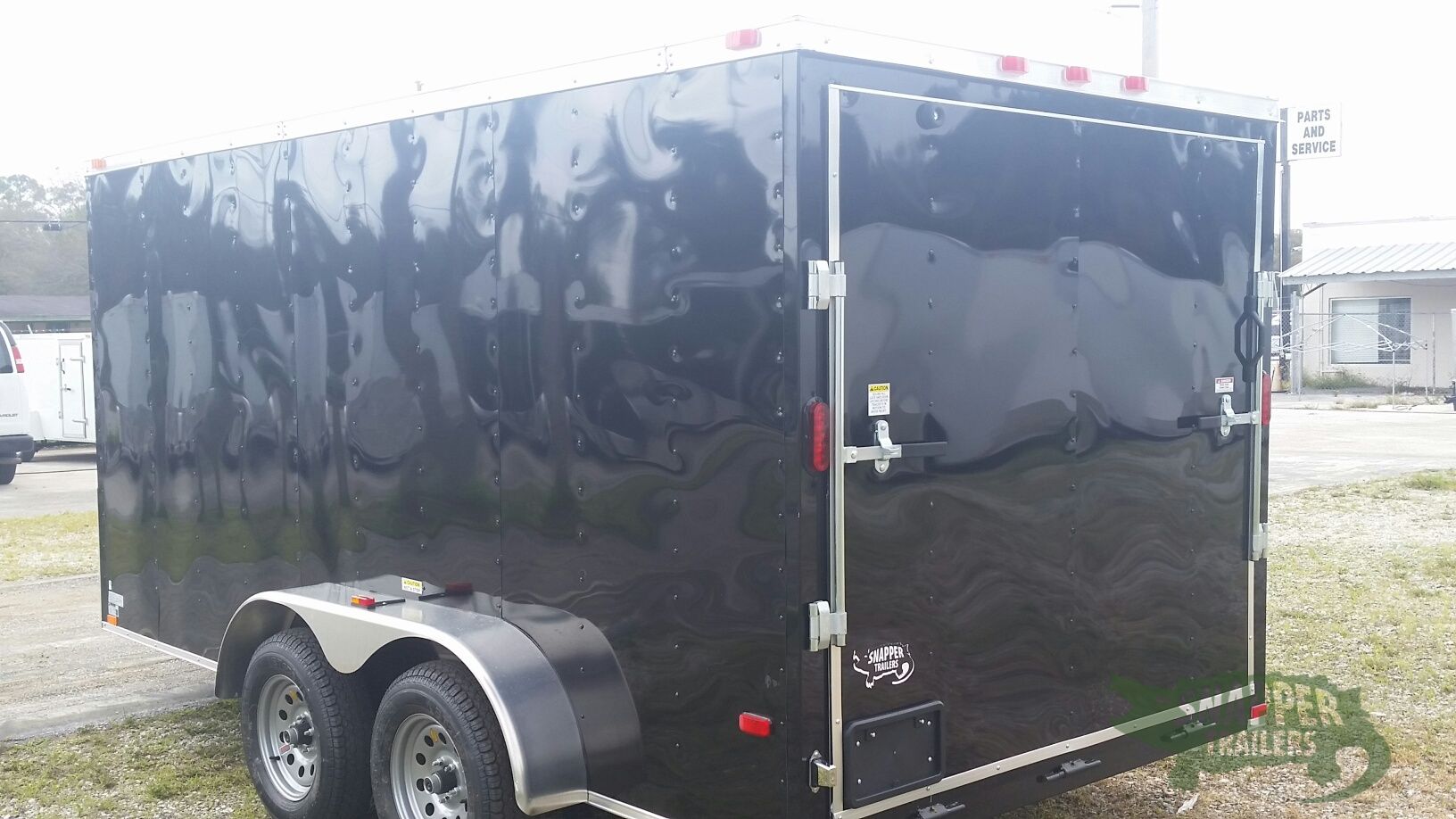 Freedom Trailers 7x14 TA Trailer - Black, Ramp, Side Door, Extra Height - Image 5