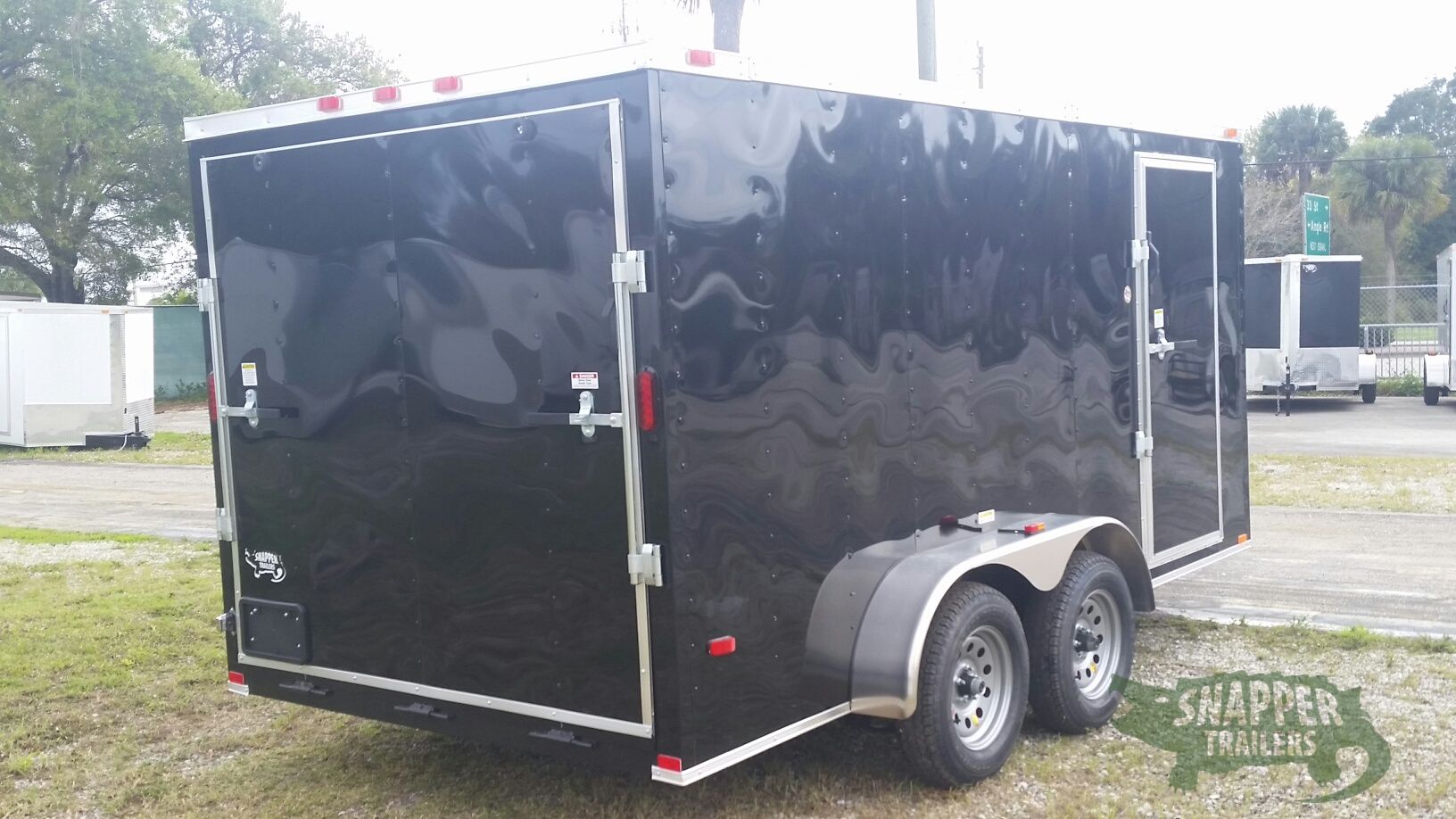 Freedom Trailers 7x14 TA Trailer - Black, Ramp, Side Door, Extra Height - Image 9