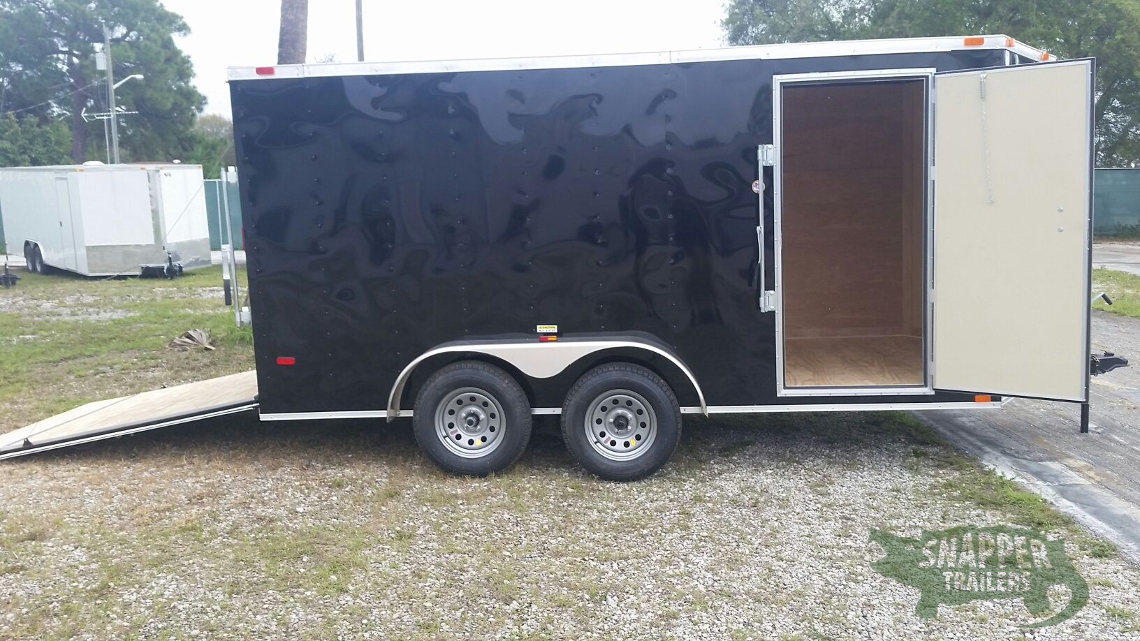 Freedom Trailers 7x14 TA Trailer - Black, Ramp, Side Door, Extra Height - Image 10
