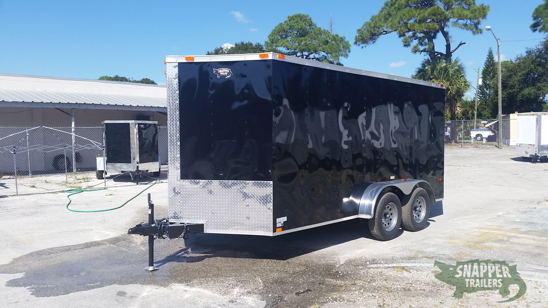 Freedom Trailers 7x14 TA Trailer - Black, Ramp, Side Door, Extra Height - Image 2