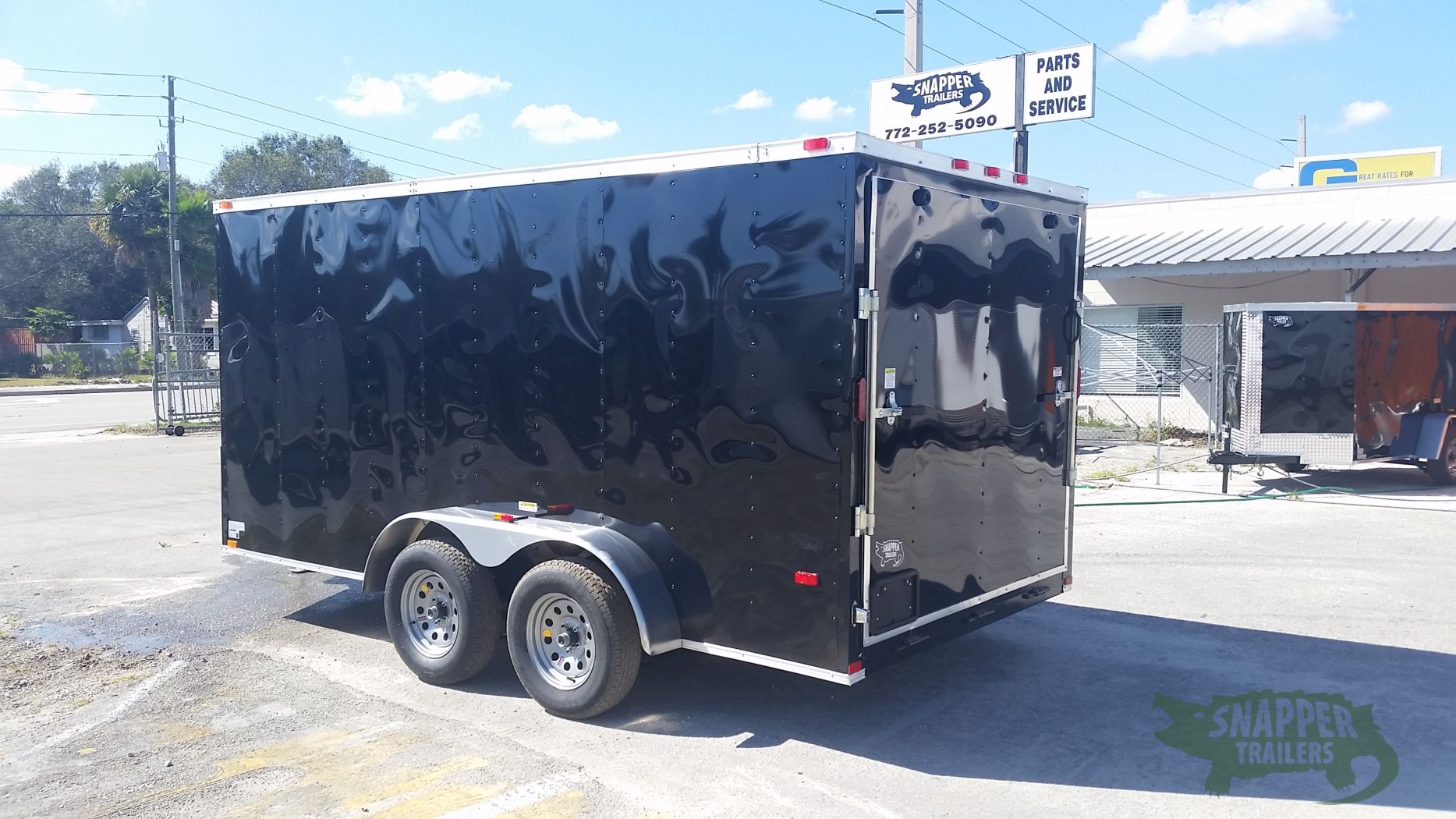 Freedom Trailers 7x14 TA Trailer - Black, Ramp, Side Door, Extra Height - Image 5