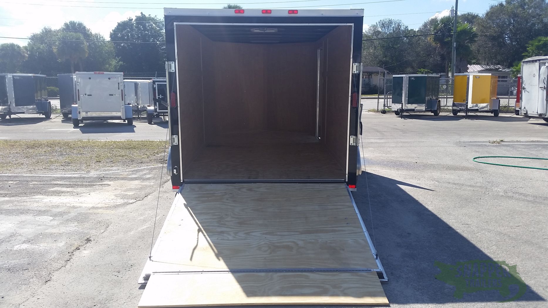 Freedom Trailers 7x14 TA Trailer - Black, Ramp, Side Door, Extra Height - Image 6