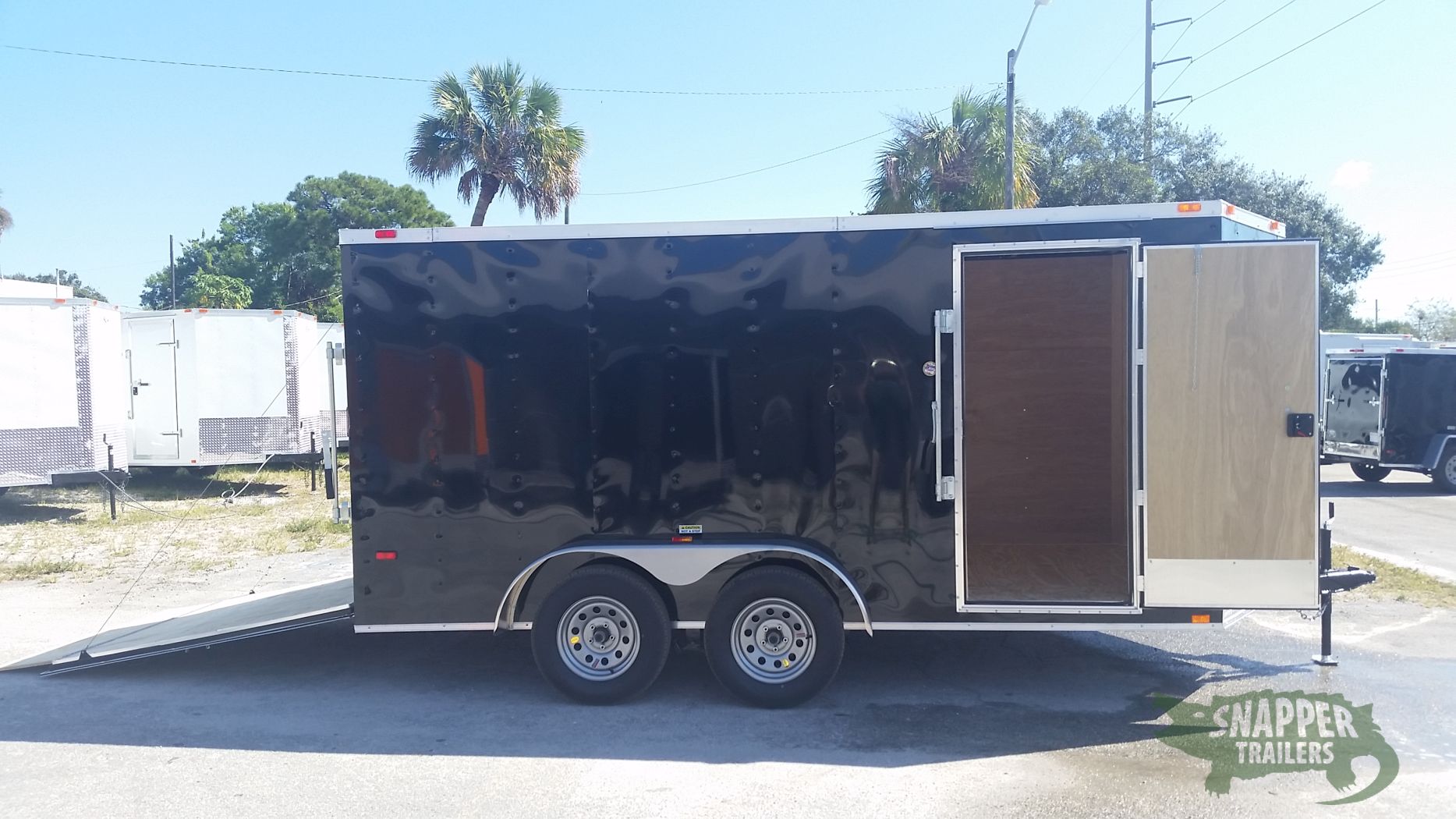Freedom Trailers 7x14 TA Trailer - Black, Ramp, Side Door, Extra Height - Image 10