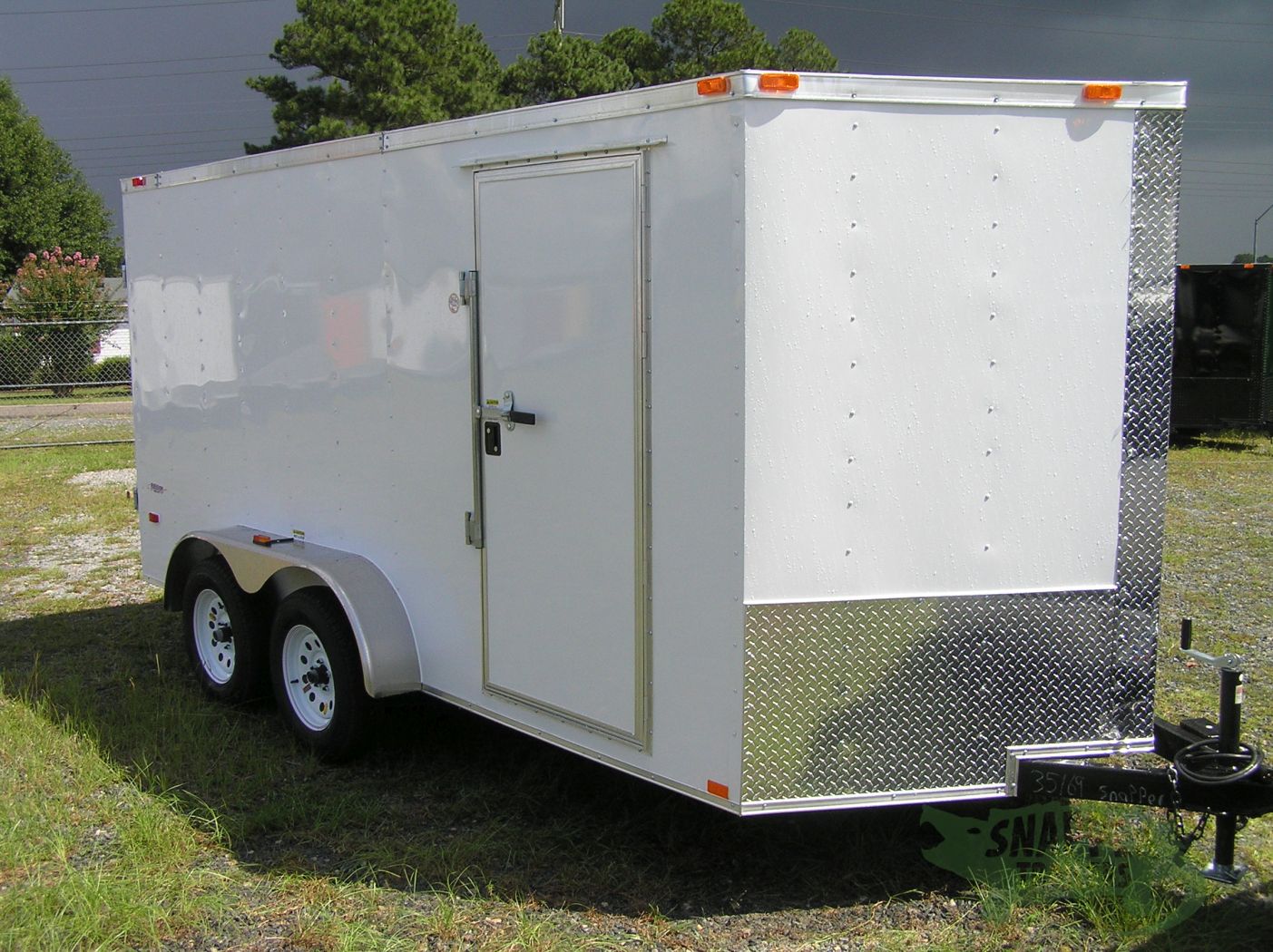 Freedom Trailers 7x14 TA Trailer - White, Double Doors, Side Door, Extra Height - Image 13