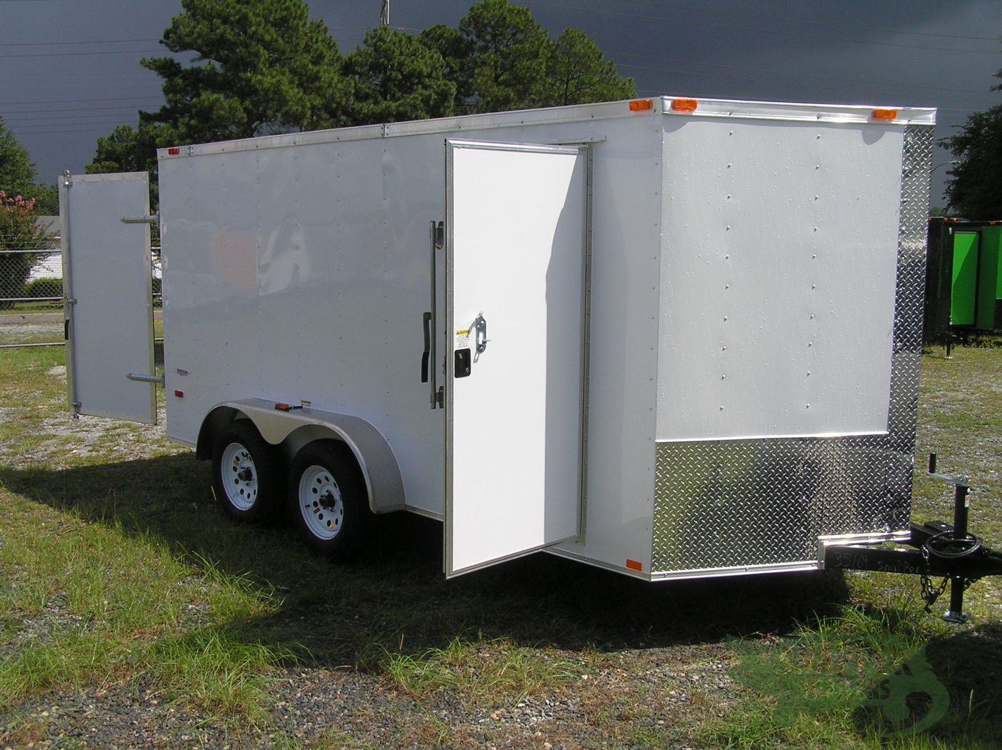 Freedom Trailers 7x14 TA Trailer - White, Double Doors, Side Door, Extra Height - Image 12