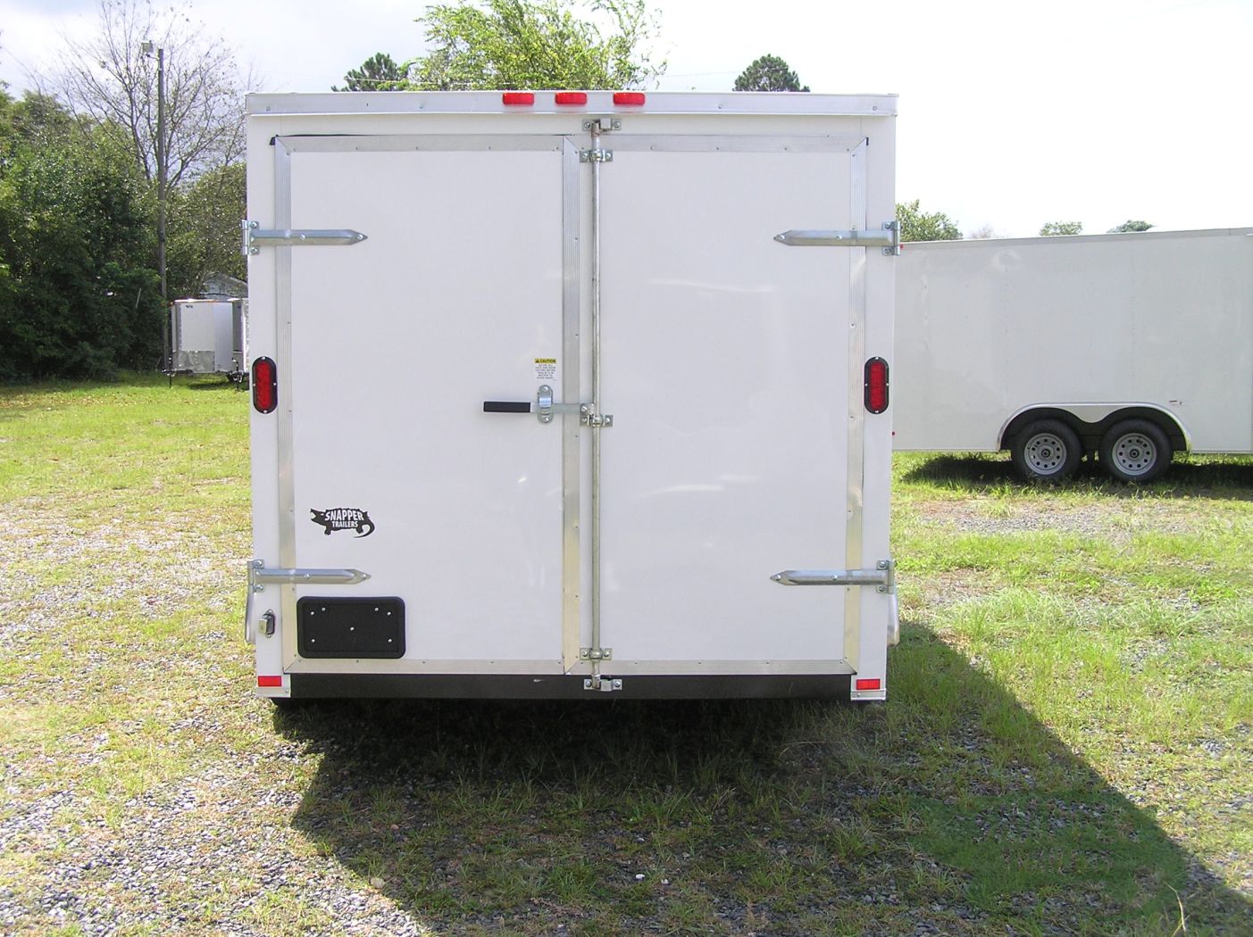 Freedom Trailers 7x14 TA Trailer - White, Double Doors, Side Door, Extra Height - Image 7