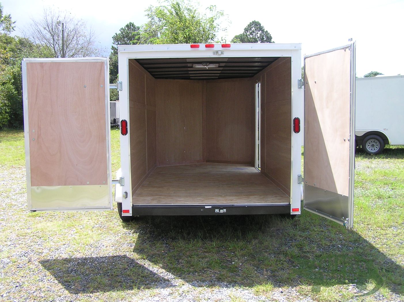 Freedom Trailers 7x14 TA Trailer - White, Double Doors, Side Door, Extra Height - Image 6