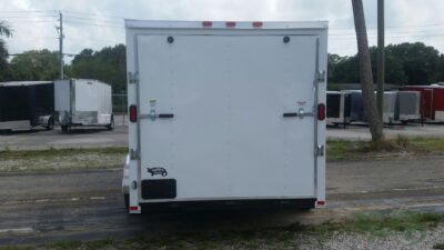 Freedom Trailers 7x14 TA Trailer - White, Ramp, Side Door, Extra Height - Image 7