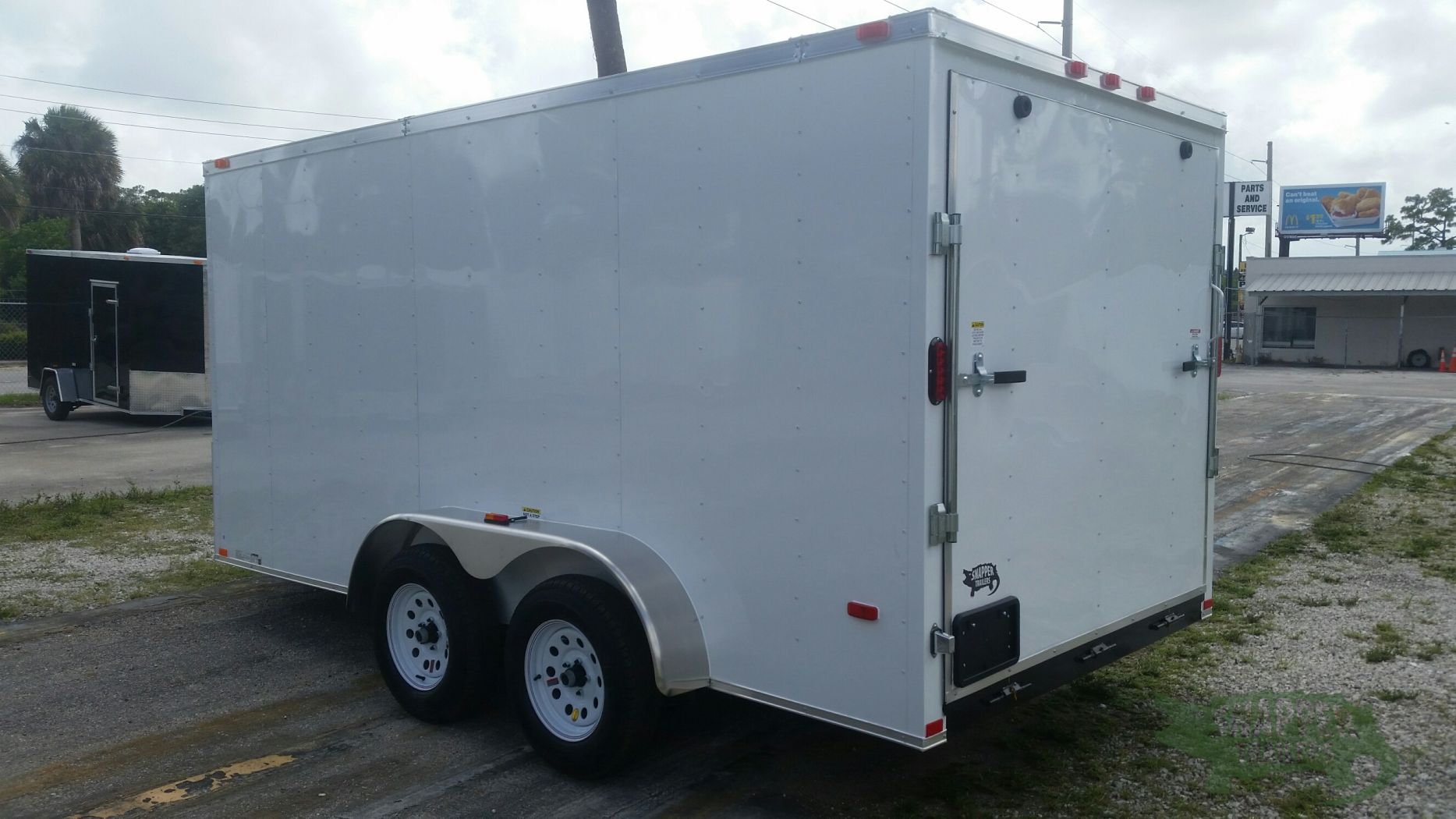 Freedom Trailers 7x14 TA Trailer - White, Ramp, Side Door, Extra Height - Image 5
