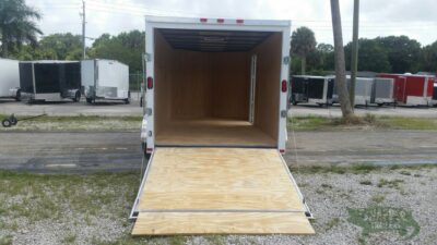 Freedom Trailers 7x14 TA Trailer - White, Ramp, Side Door, Extra Height - Image 6