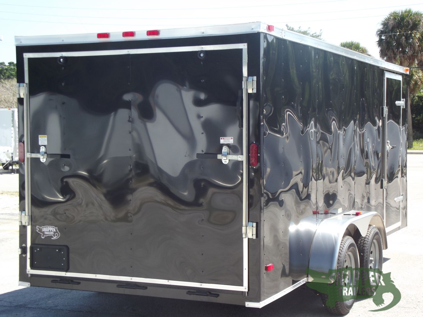 Freedom Trailers 7x16 TA Trailer - Black, Ramp, Side Door, Extra Height - Image 9