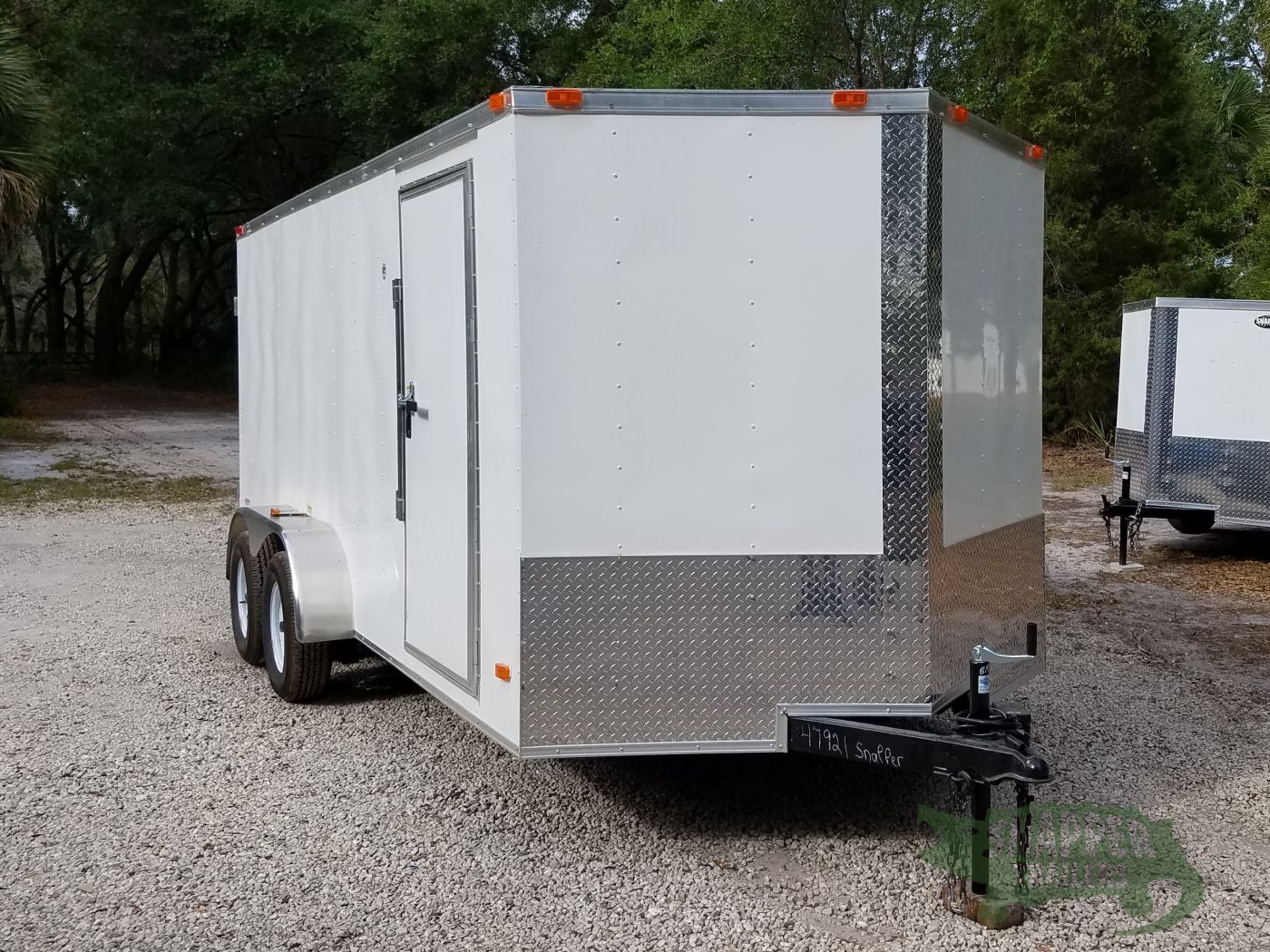 Freedom Trailers 7x16 TA Trailer - White, Double Doors, Side Door, Extra Height - Image 16