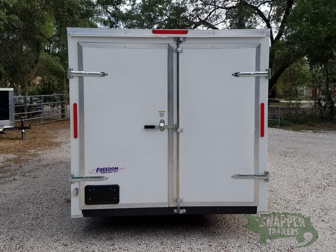 Freedom Trailers 7x16 TA Trailer - White, Double Doors, Side Door, Extra Height - Image 9