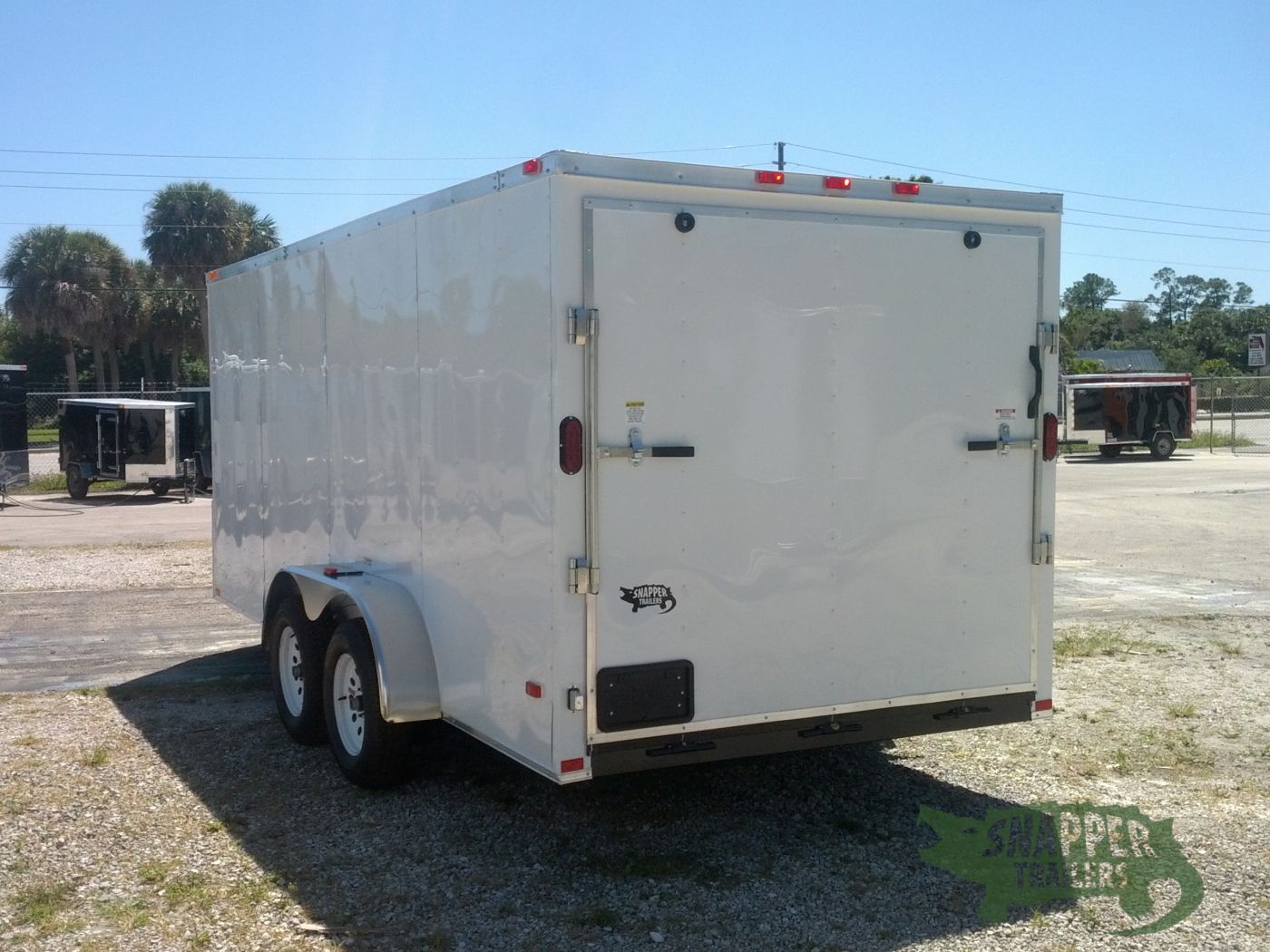 Freedom Trailers 7x16 TA Trailer - White, Ramp, Side Door, Extra Height - Image 5