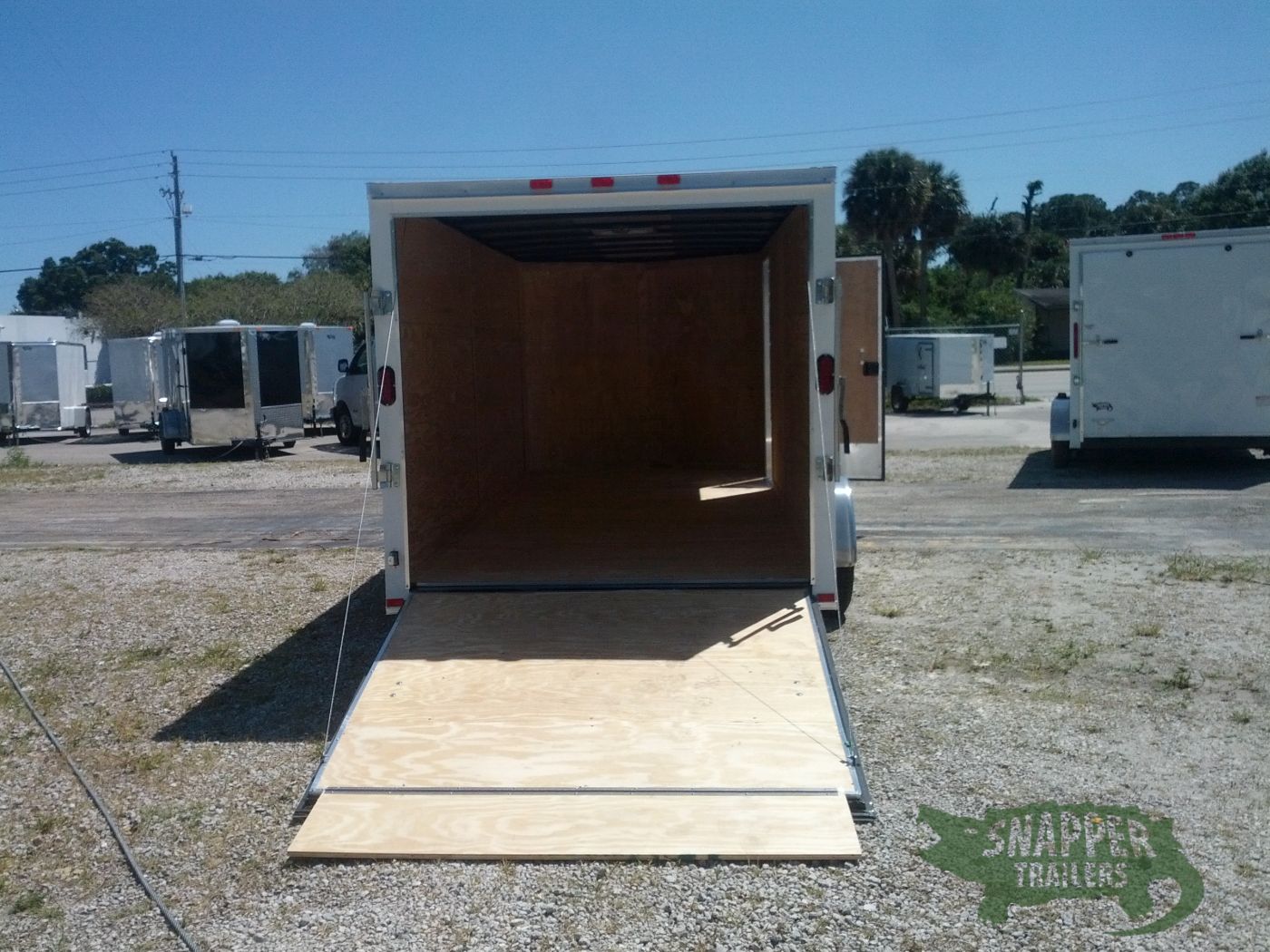 Freedom Trailers 7x16 TA Trailer - White, Ramp, Side Door, Extra Height - Image 6