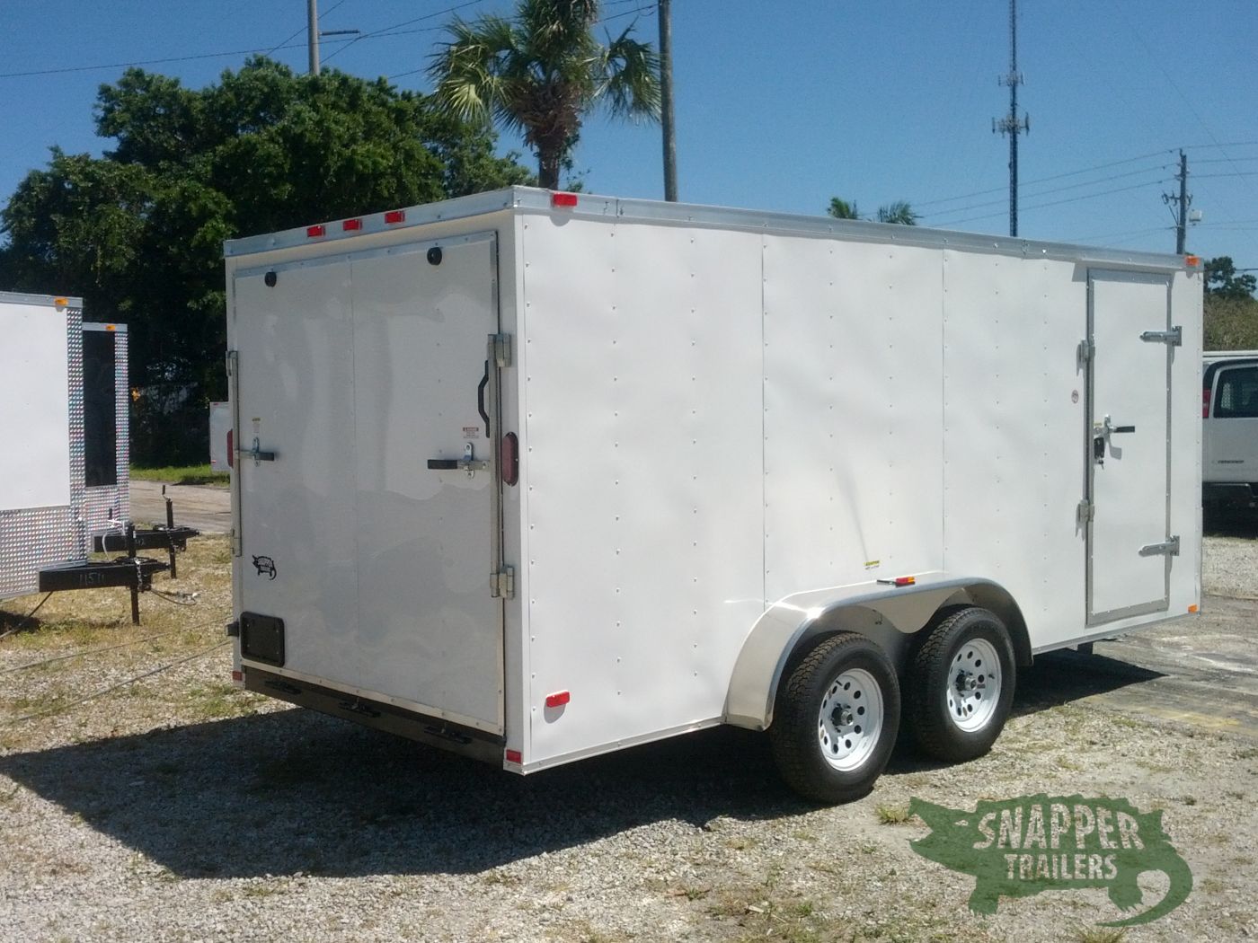 Freedom Trailers 7x16 TA Trailer - White, Ramp, Side Door, Extra Height - Image 9