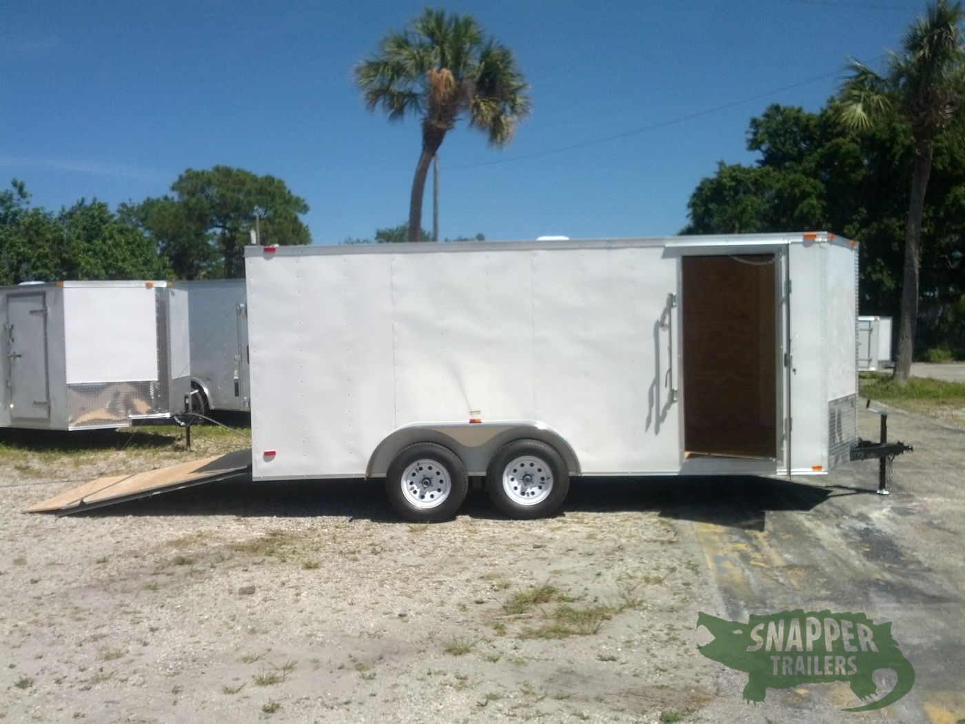 Freedom Trailers 7x16 TA Trailer - White, Ramp, Side Door, Extra Height - Image 10