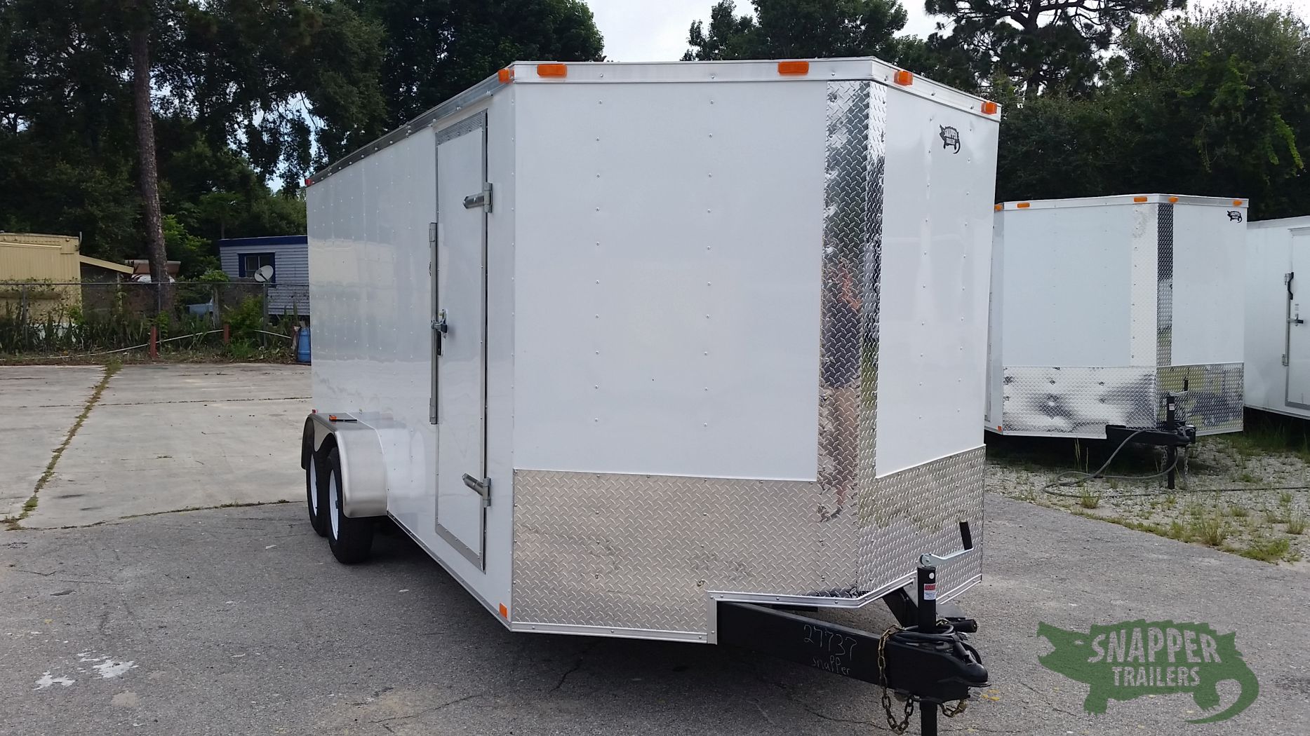 Freedom Trailers 7x18 TA Trailer - White, Ramp, Side Door, Extra Height - Image 12