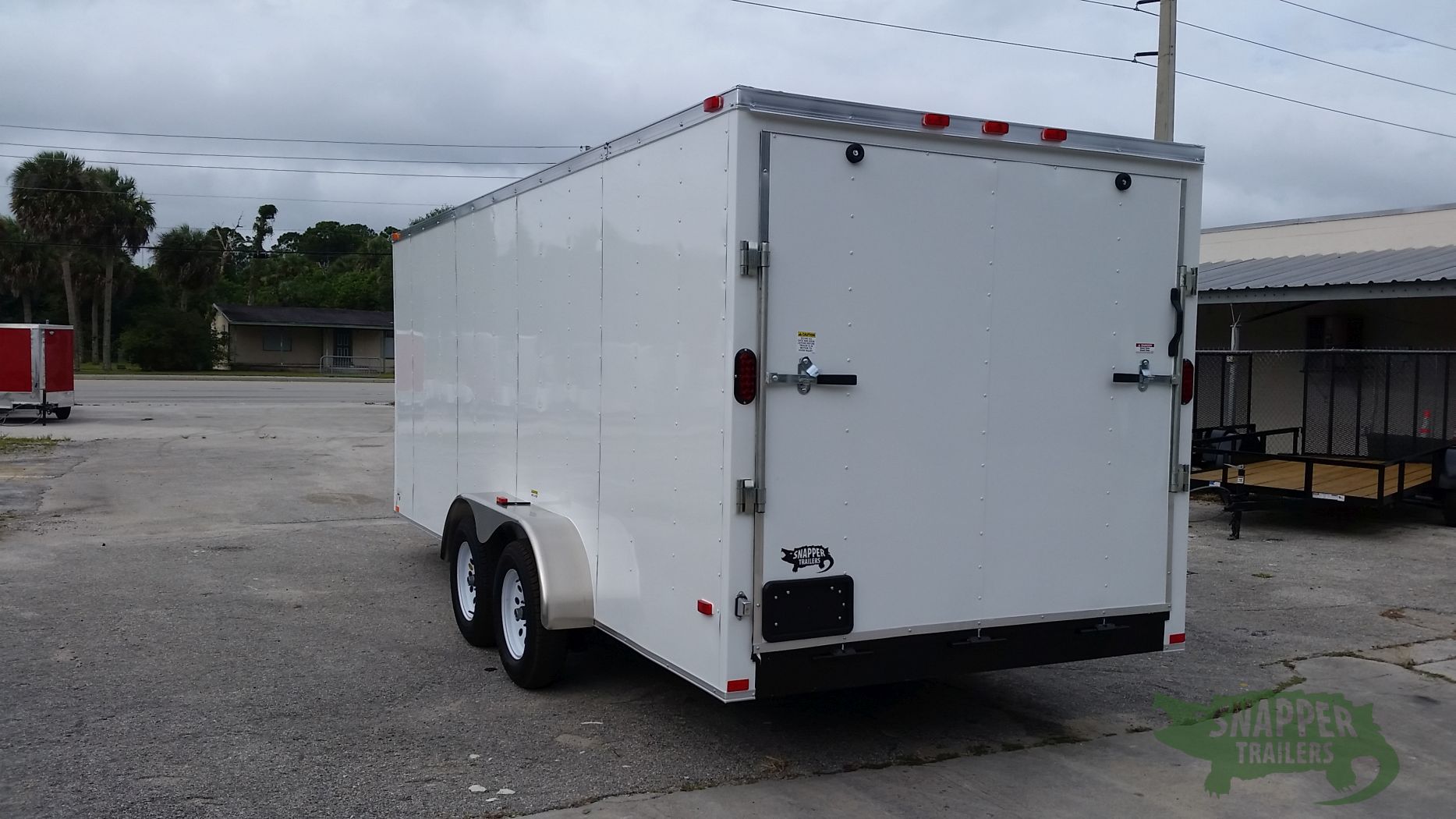 Freedom Trailers 7x18 TA Trailer - White, Ramp, Side Door, Extra Height - Image 5