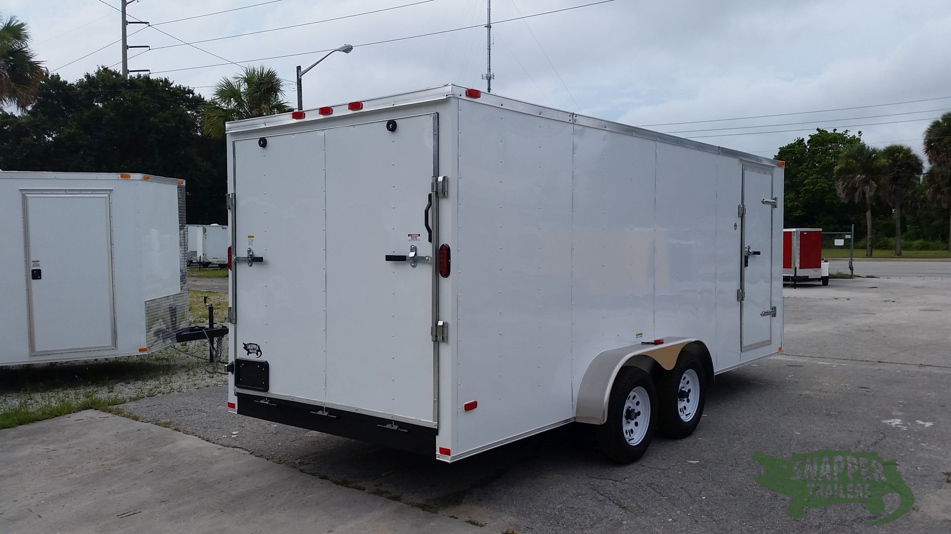 Freedom Trailers 7x18 TA Trailer - White, Ramp, Side Door, Extra Height - Image 9