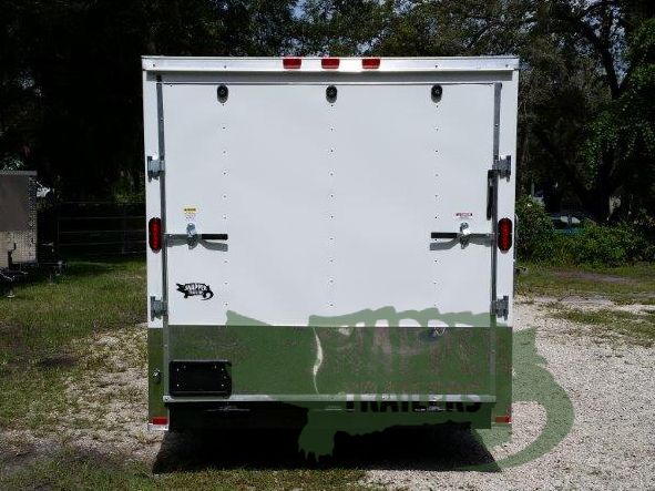 Freedom Trailers Custom 7x20 TA Trailer - White, Ramp, Side Door, Extra Height, E-Track, Side Vents, Aluminum Wrap - Image 4