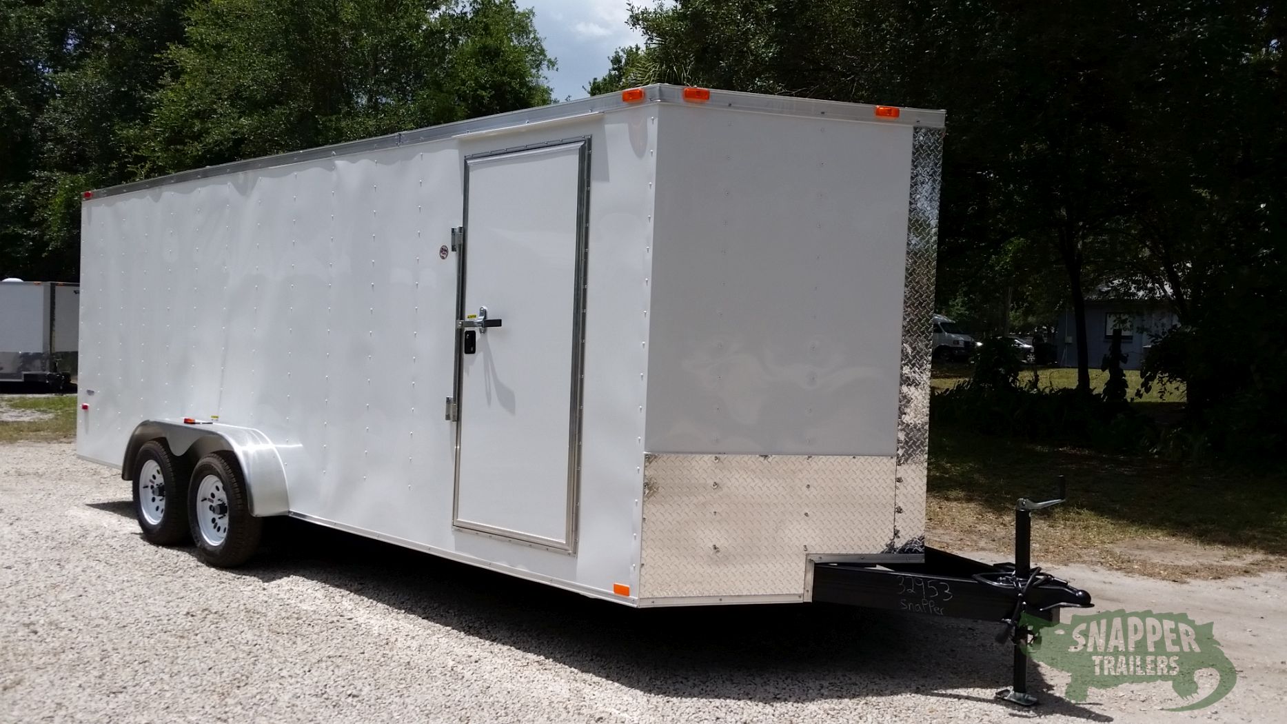 Freedom Trailers 7x20 TA Trailer - White, Ramp, Side Door, Extra Height - Image 12