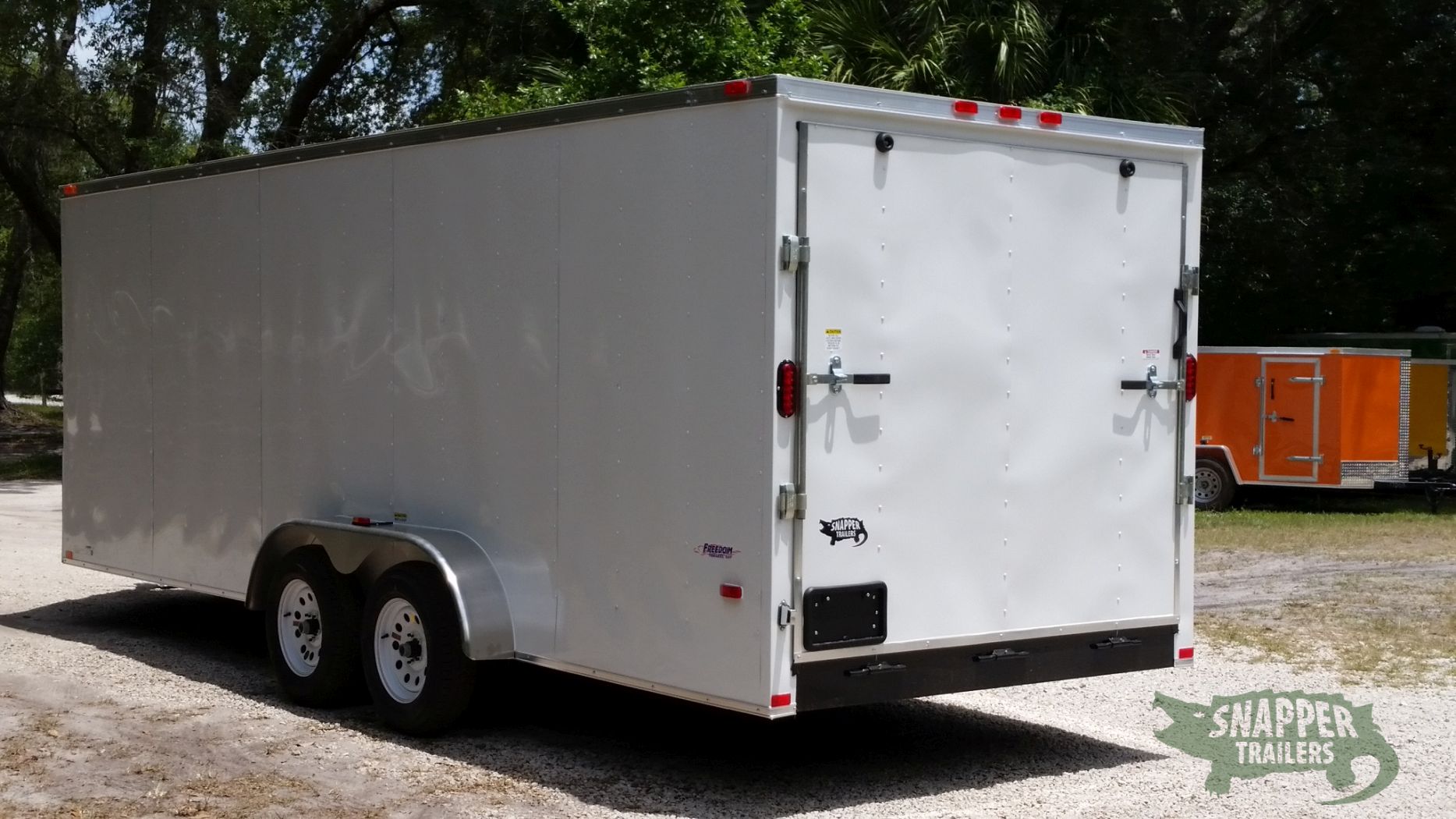 Freedom Trailers 7x20 TA Trailer - White, Ramp, Side Door, Extra Height - Image 5