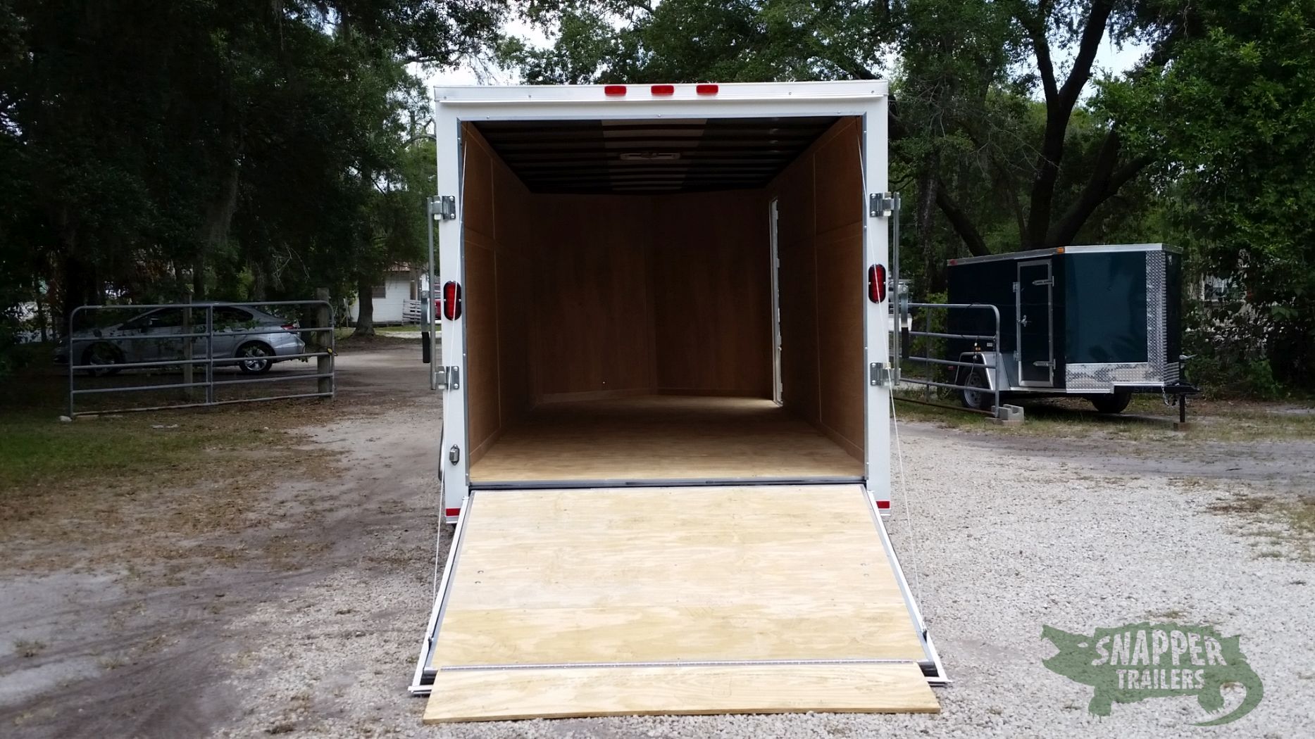 Freedom Trailers 7x20 TA Trailer - White, Ramp, Side Door, Extra Height - Image 6