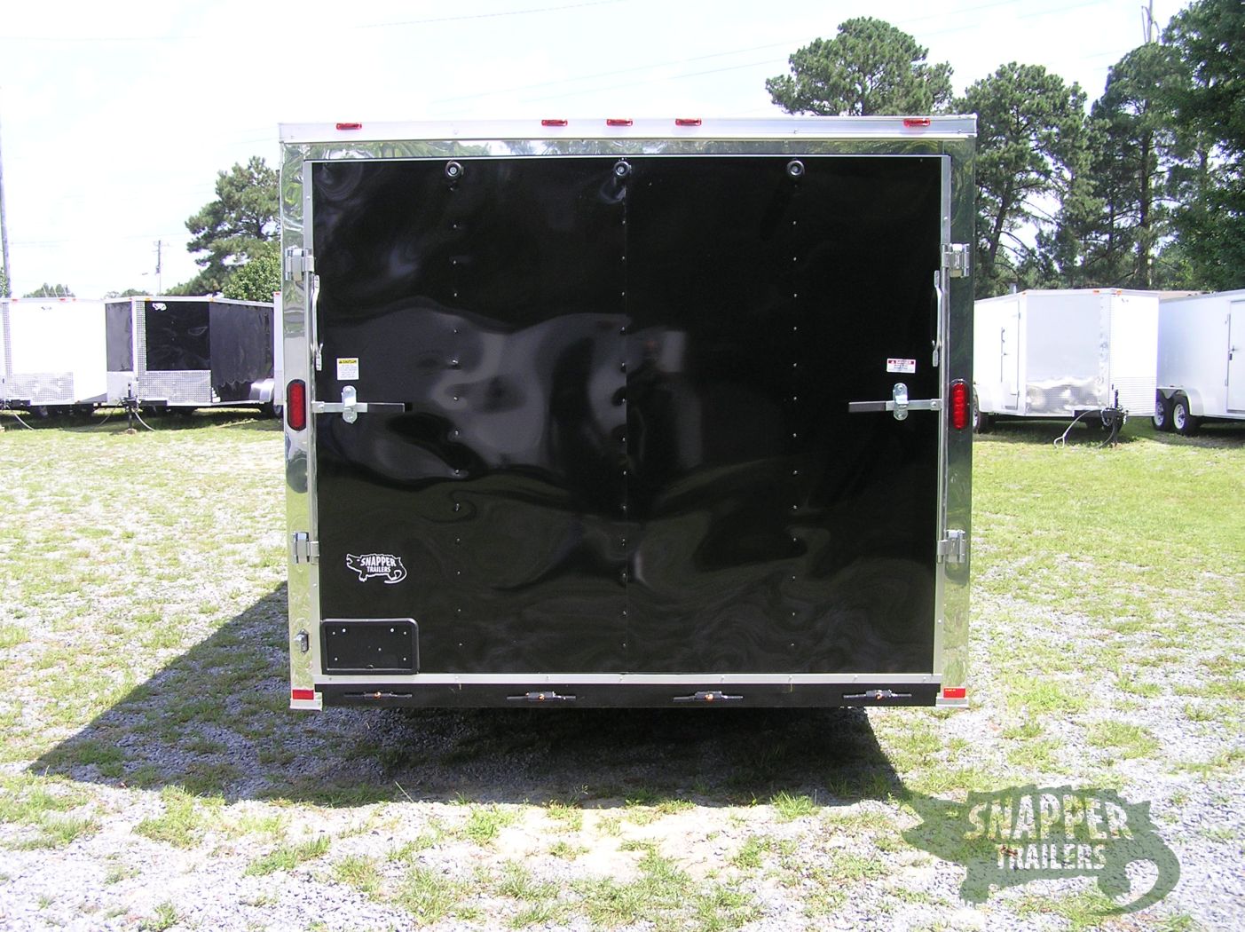 Freedom Trailers 8.5x18 TA Trailer - Black, Ramp, Side Door, D-Rings - Image 3