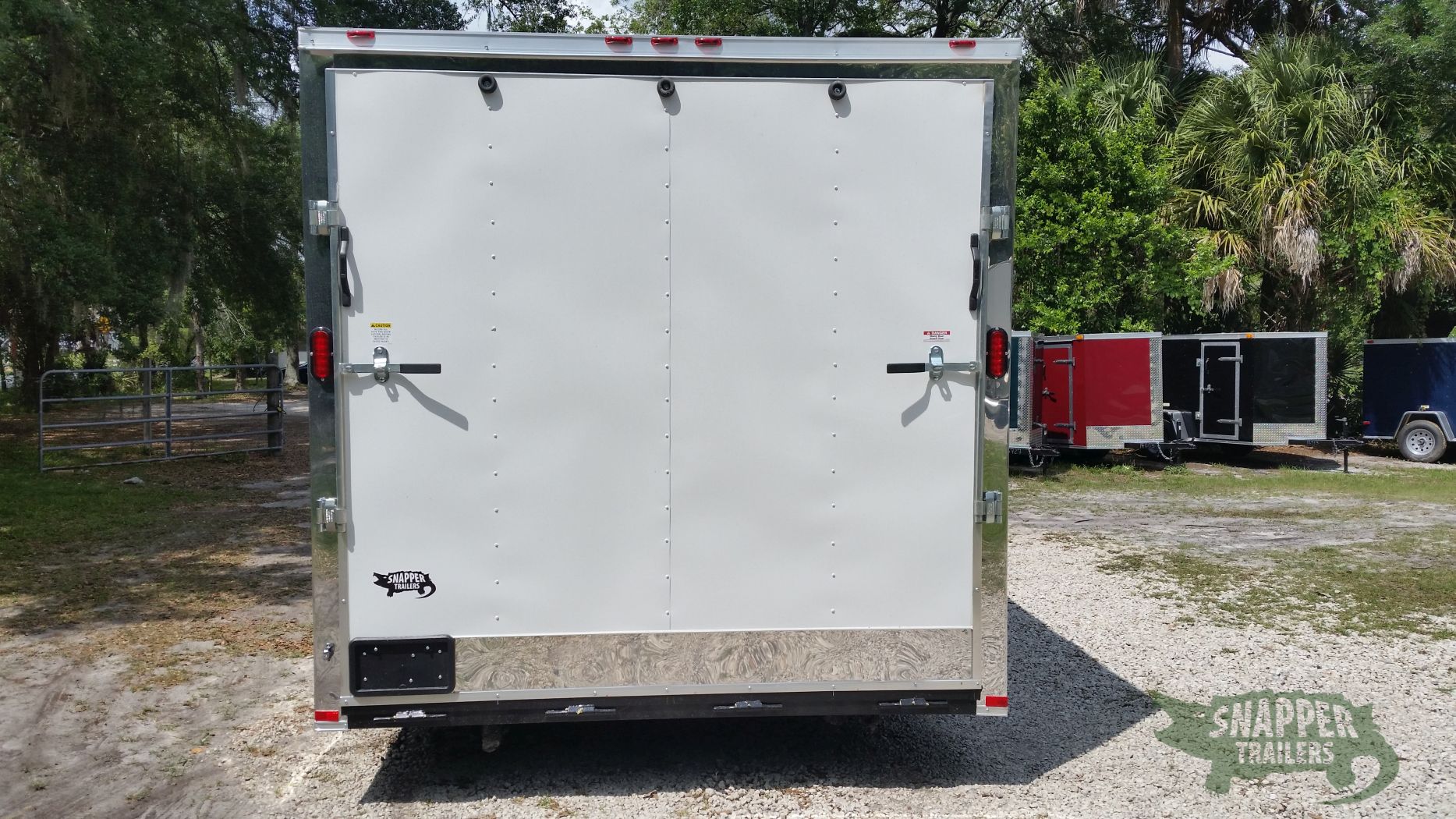 Freedom Trailers Custom 8.5x18 TA Trailer - White, Ramp, Side Door, D-Rings, Electrical Package, E-Track, and Much More - Image 6