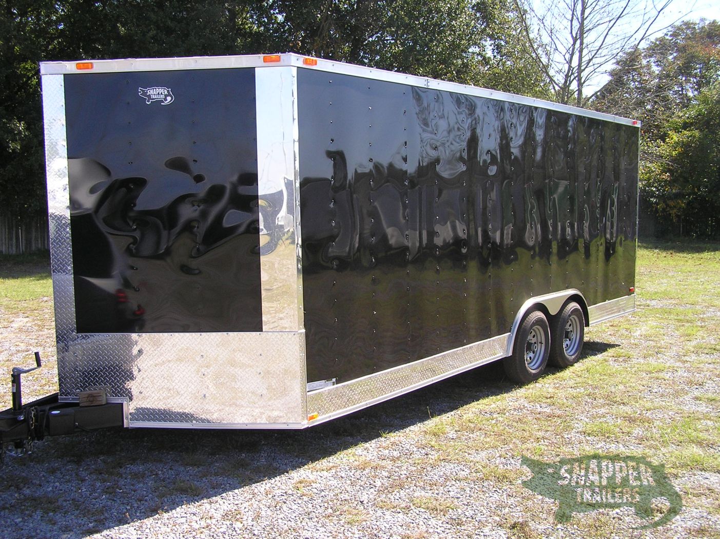 Freedom Trailers 8.5x20 TA Trailer - Black, Ramp, Side Door, 5K Axles, D-Rings, Extra Height - Image 7
