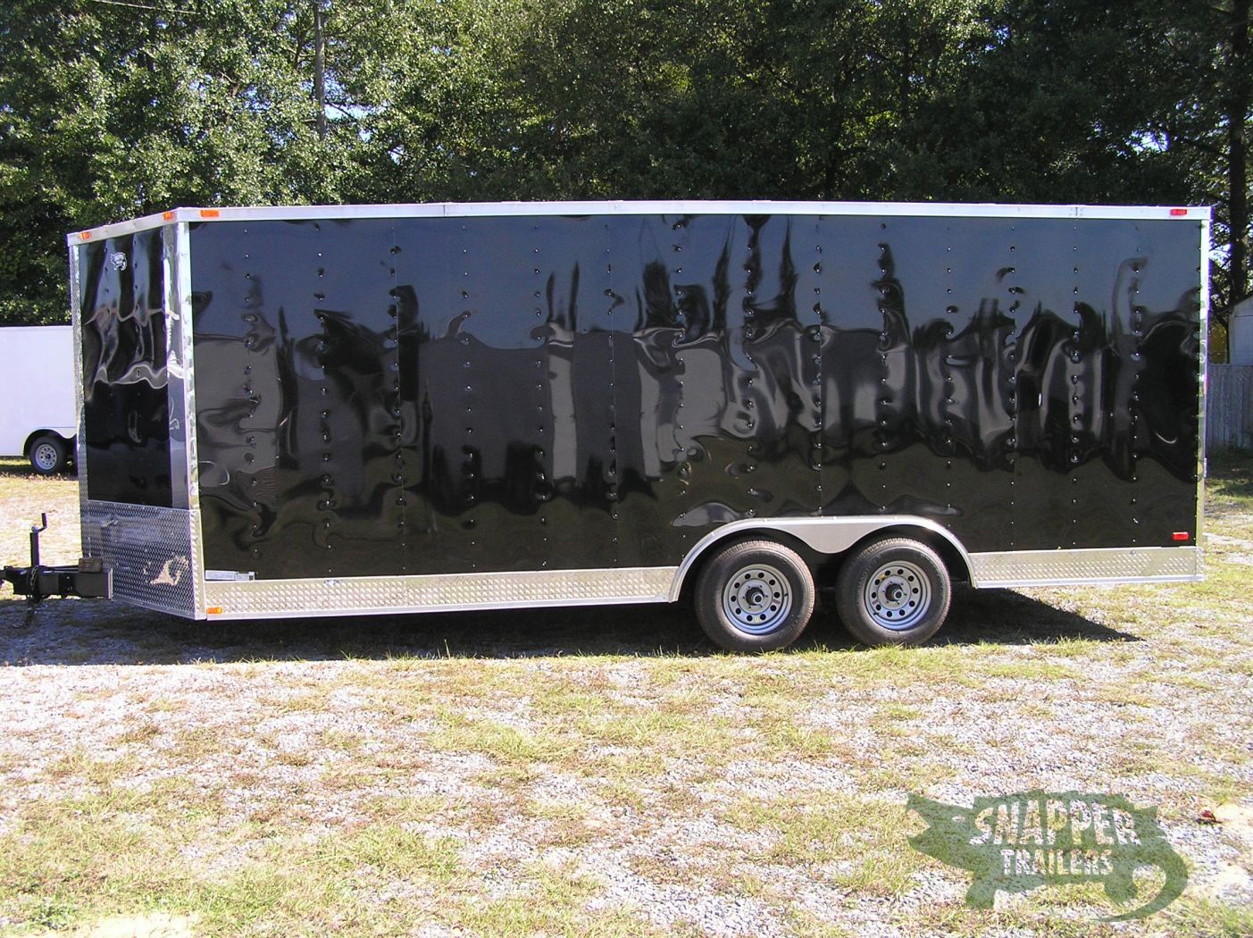 Freedom Trailers 8.5x20 TA Trailer - Black, Ramp, Side Door, 5K Axles, D-Rings, Extra Height - Image 4