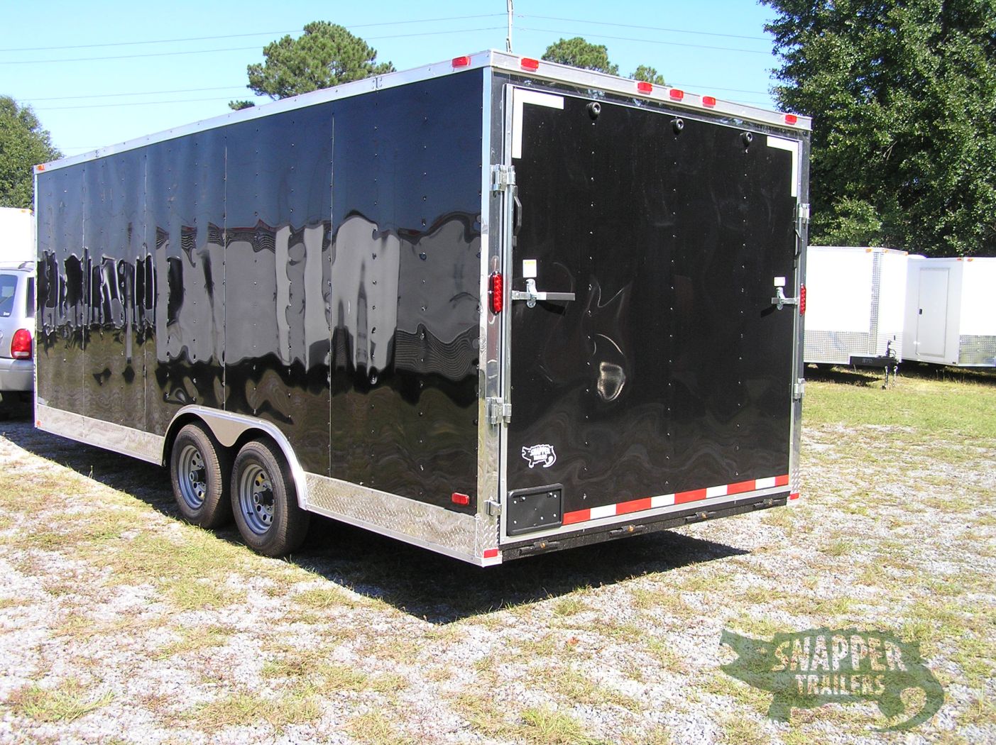 Freedom Trailers 8.5x20 TA Trailer - Black, Ramp, Side Door, 5K Axles, D-Rings, Extra Height - Image 2