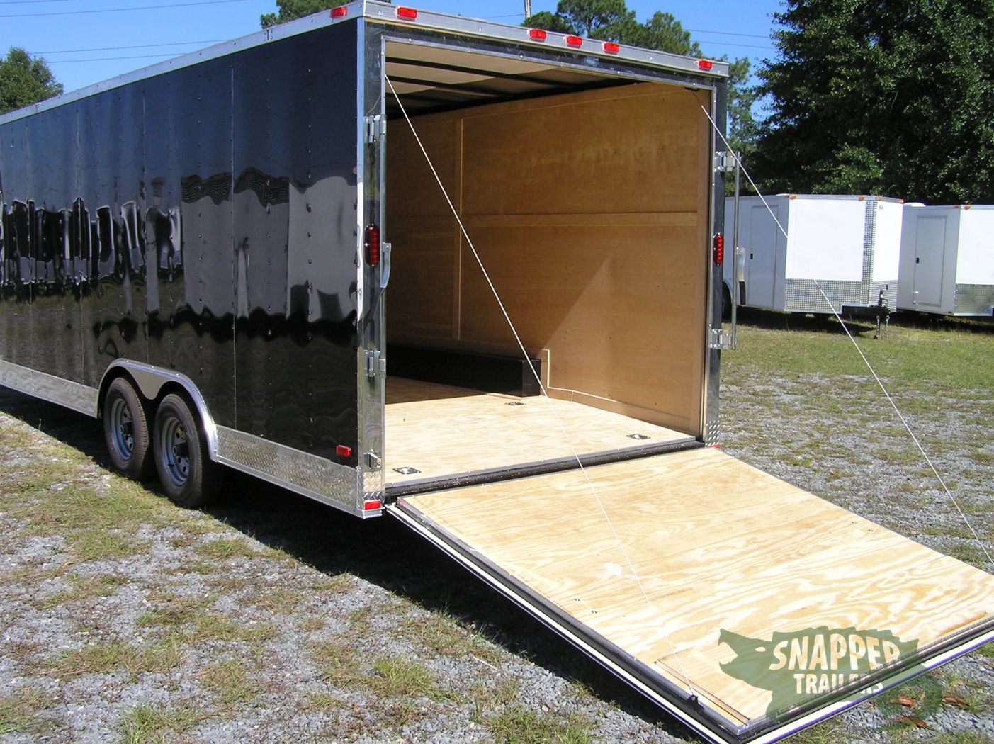 Freedom Trailers 8.5x20 TA Trailer - Black, Ramp, Side Door, 5K Axles, D-Rings, Extra Height - Image 14
