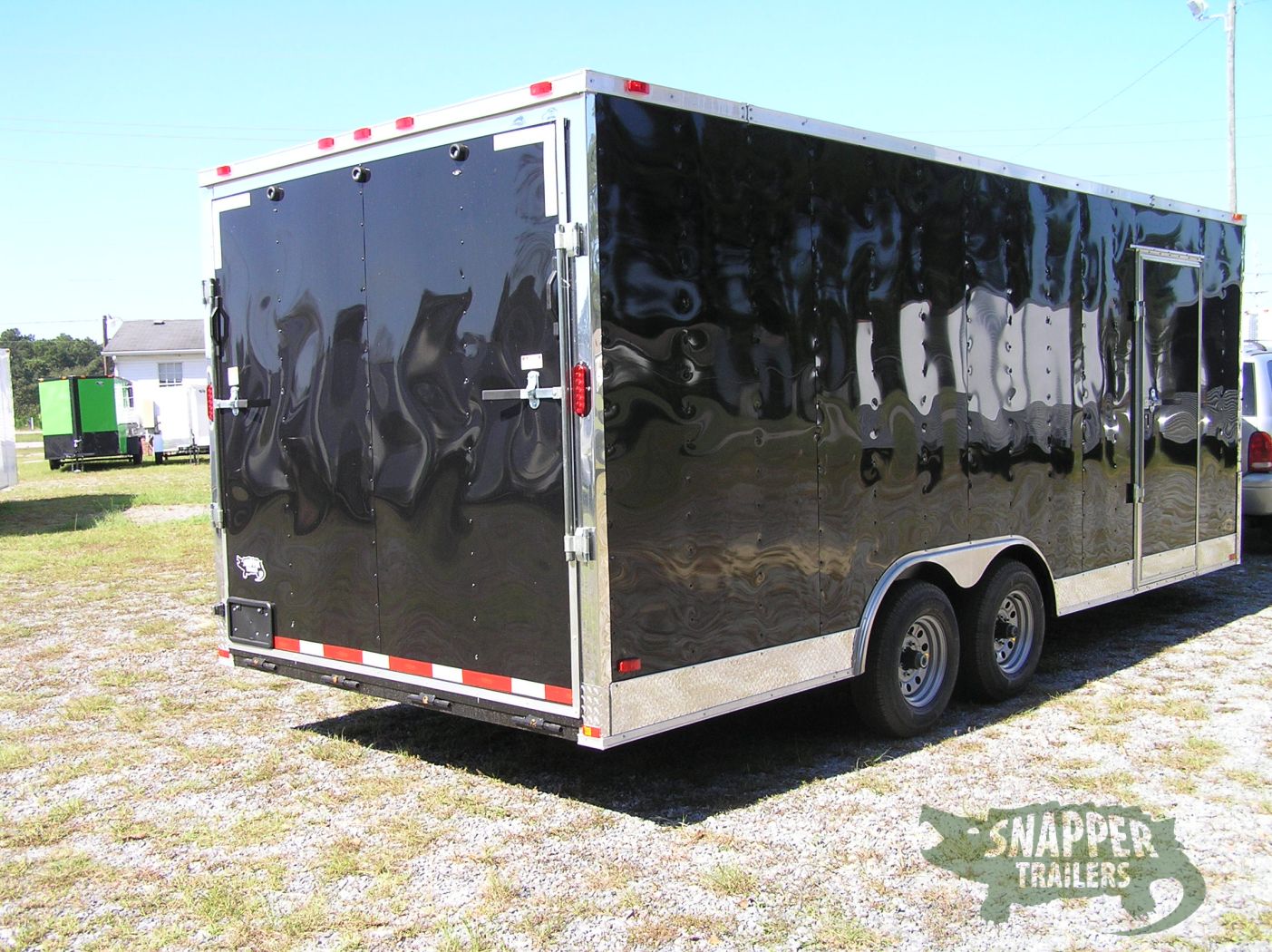 Freedom Trailers 8.5x20 TA Trailer - Black, Ramp, Side Door, 5K Axles, D-Rings, Extra Height - Image 12