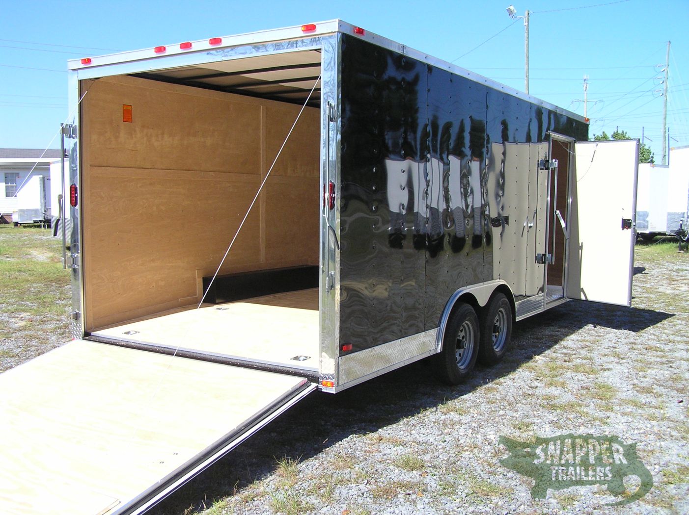 Freedom Trailers 8.5x20 TA Trailer - Black, Ramp, Side Door, 5K Axles, D-Rings, Extra Height - Image 11