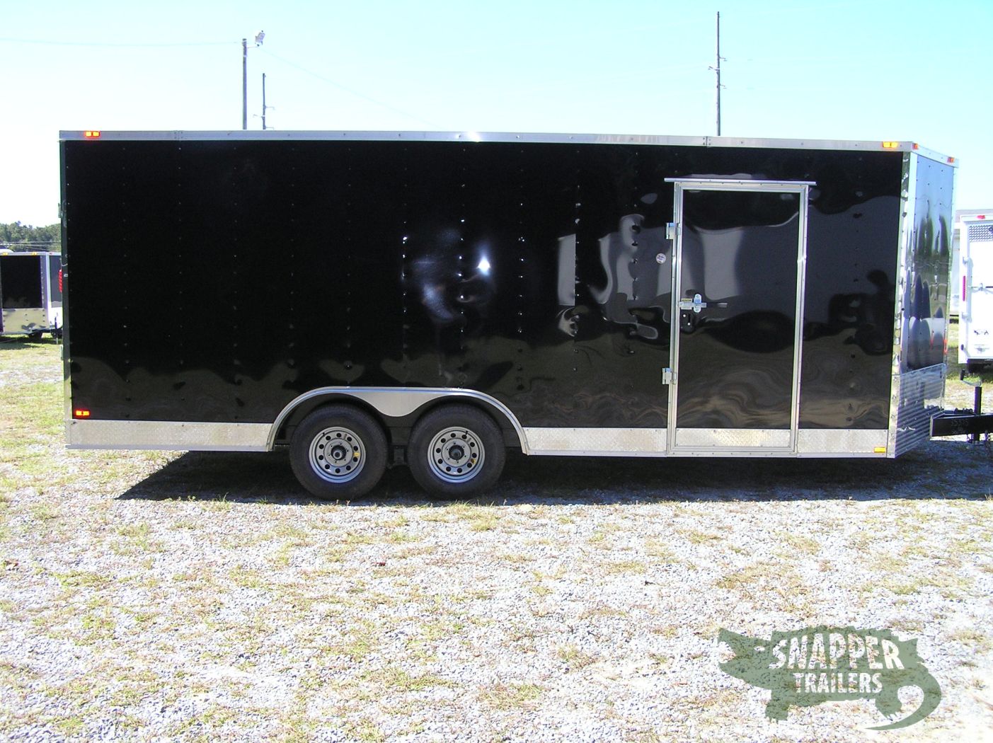 Freedom Trailers 8.5x20 TA Trailer - Black, Ramp, Side Door, 5K Axles, D-Rings, Extra Height - Image 10
