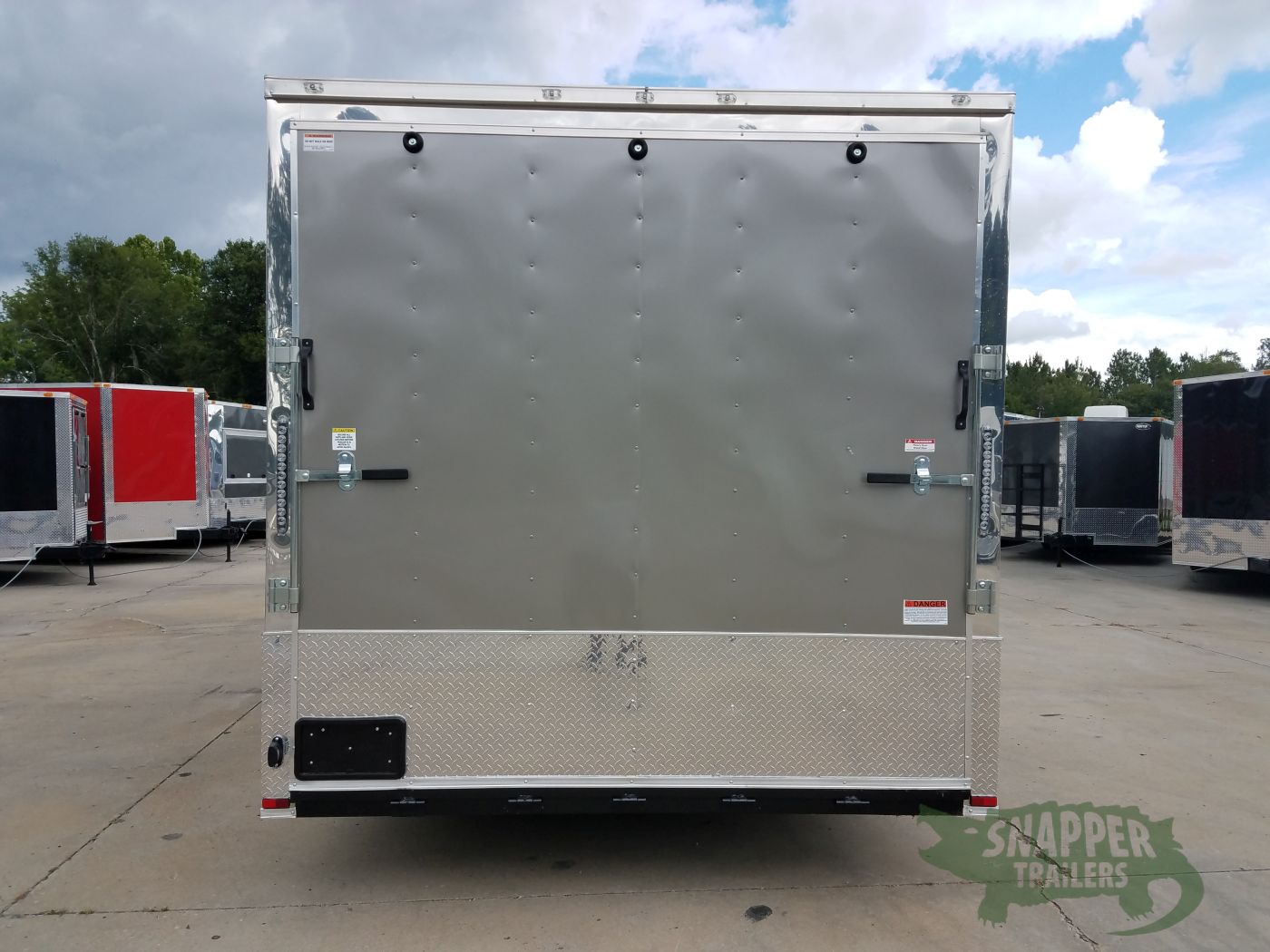Quality Cargo 8.5x20 TA Trailer - Pewter, Heavy Duty Ramp, Side Door, D-Rings, 5K Axles, Extra Height - Image 6