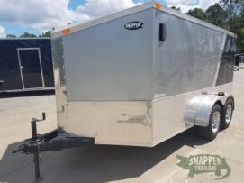 Alternative view of South Georgia Cargo 7x12 TA Trailer - SilverBlack, Torsion Axles, E-Track, Reduced Height, Additional Options
