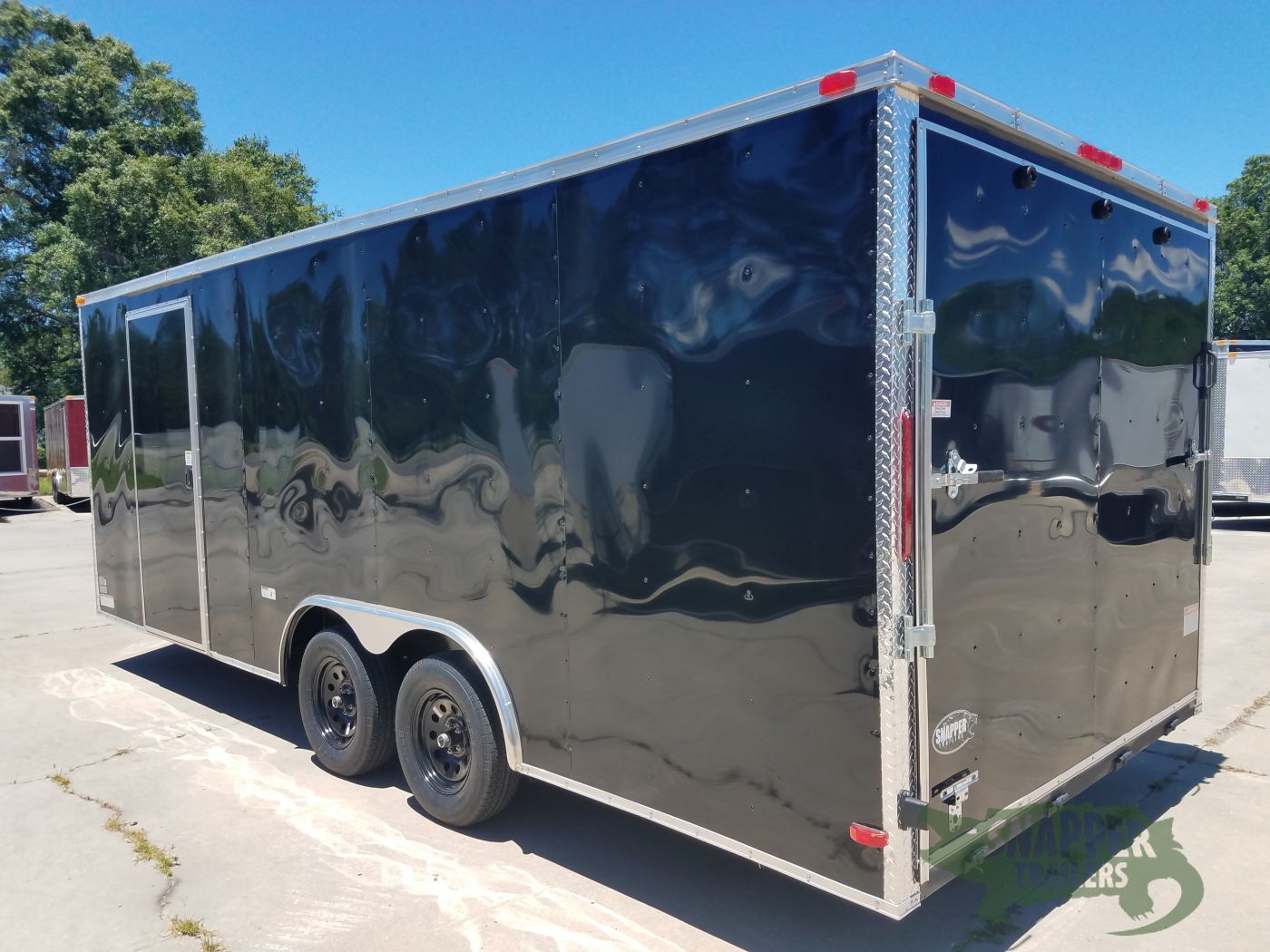 South Georgia Cargo 8.5x20 TA Trailer - Black, Ramp, Two Side Doors - Image 3