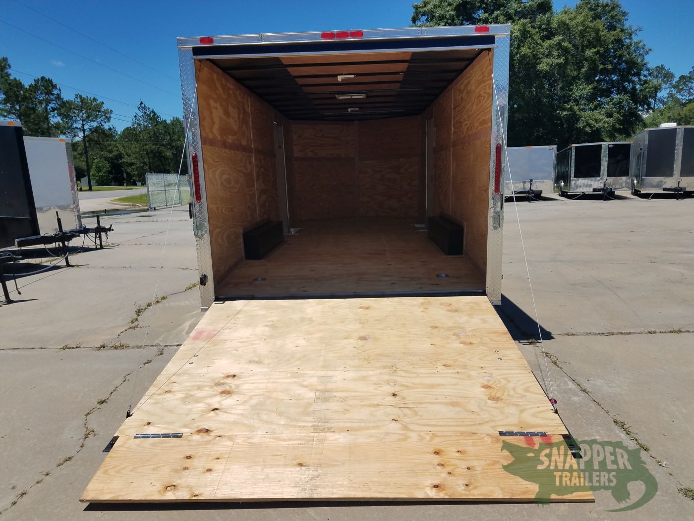 South Georgia Cargo 8.5x20 TA Trailer - Black, Ramp, Two Side Doors - Image 4