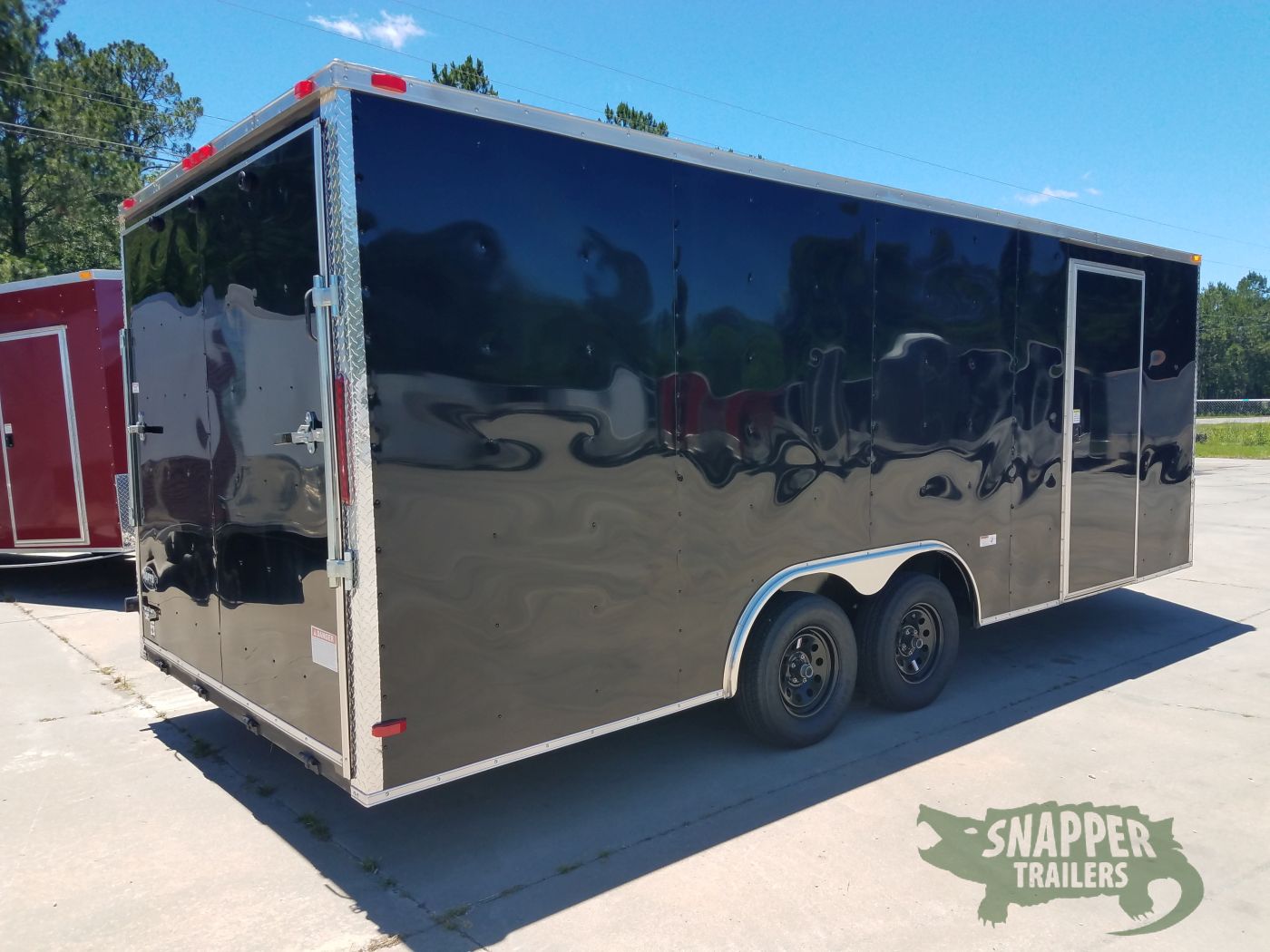 South Georgia Cargo 8.5x20 TA Trailer - Black, Ramp, Two Side Doors - Image 6