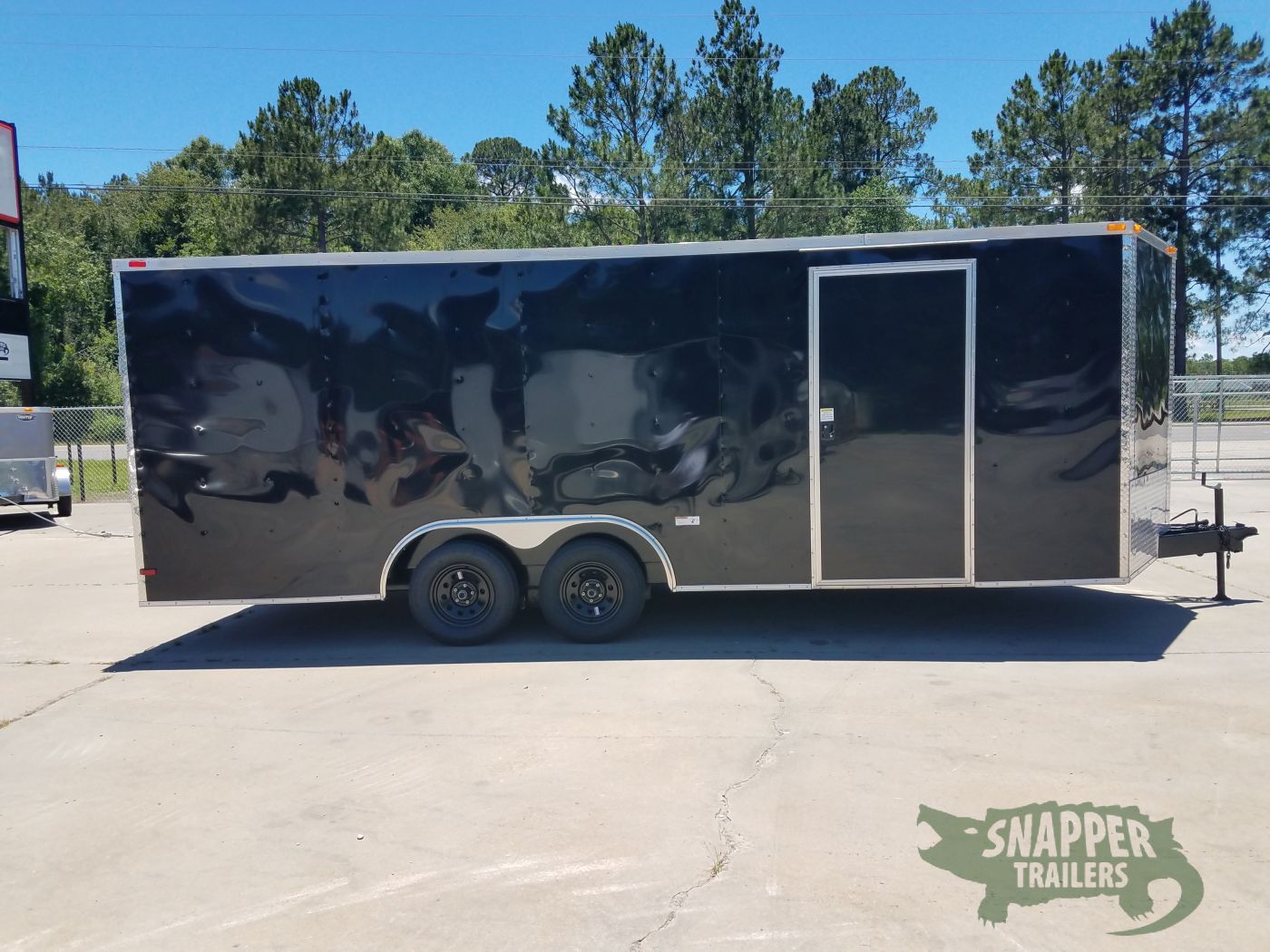 South Georgia Cargo 8.5x20 TA Trailer - Black, Ramp, Two Side Doors