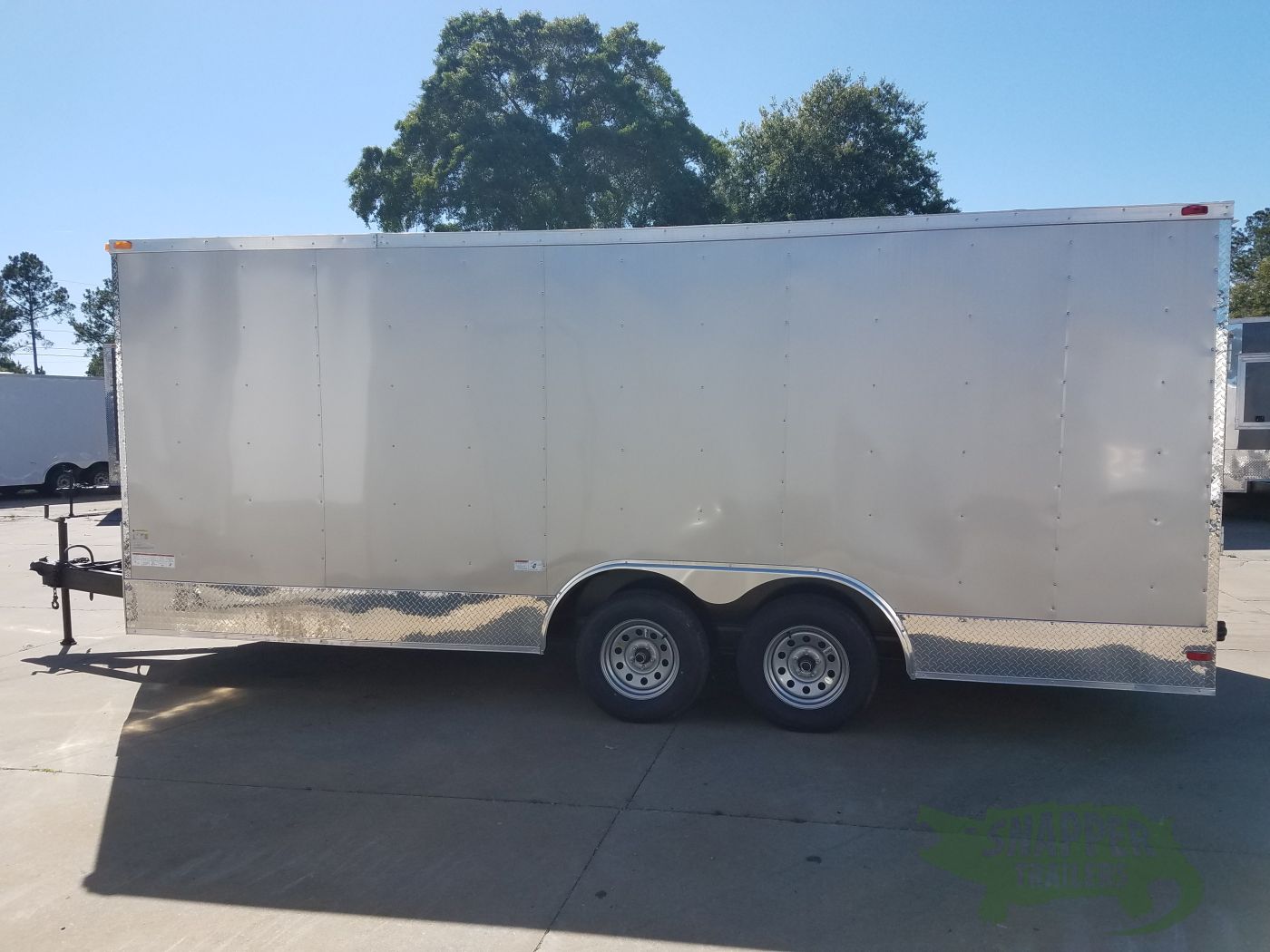 South Georgia Cargo 8.5x18 TA Trailer - Champagne, Ramp, Side Door, Extended Tongue, ATP Wrap, LED Lighting - Image 3