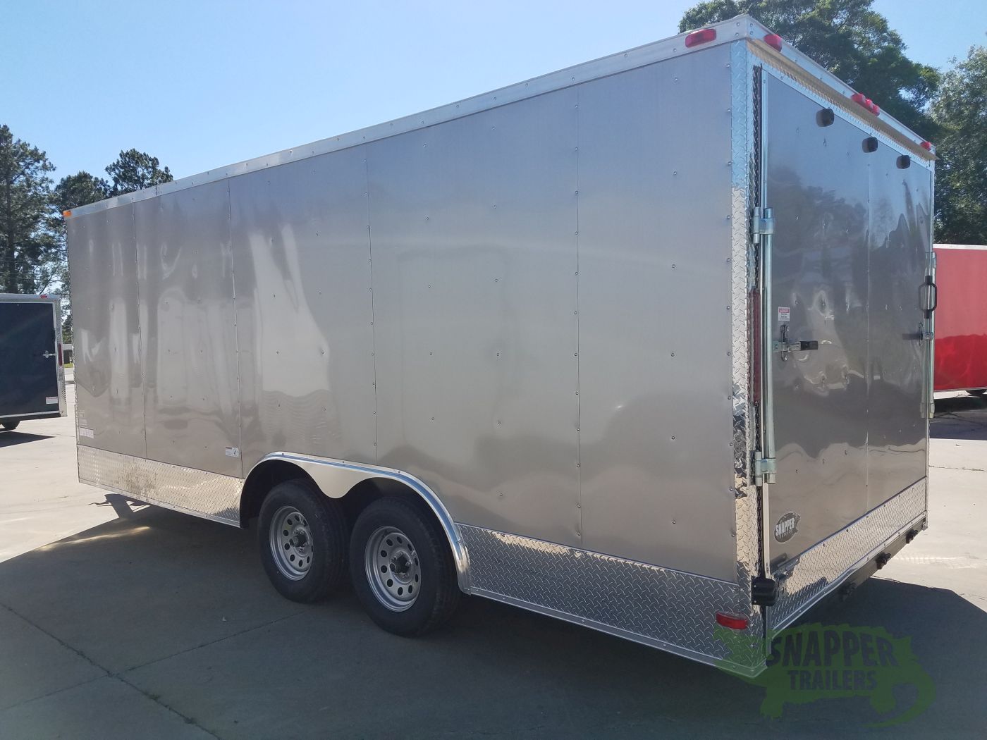 South Georgia Cargo 8.5x18 TA Trailer - Champagne, Ramp, Side Door, Extended Tongue, ATP Wrap, LED Lighting - Image 4