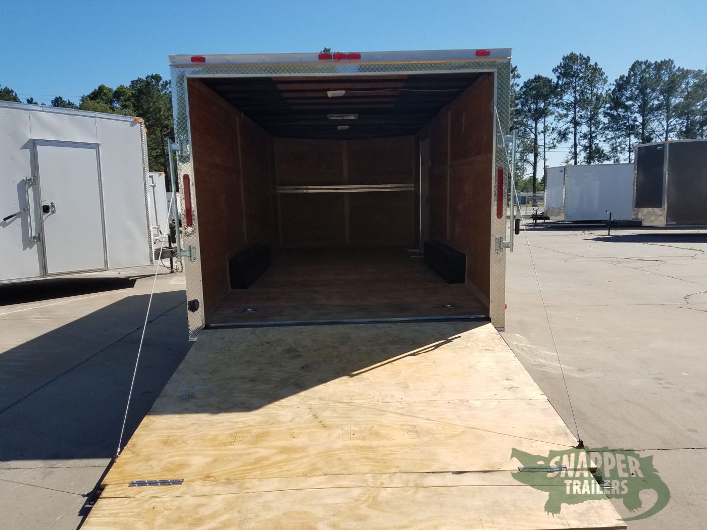 South Georgia Cargo 8.5x18 TA Trailer - Champagne, Ramp, Side Door, Extended Tongue, ATP Wrap, LED Lighting - Image 5