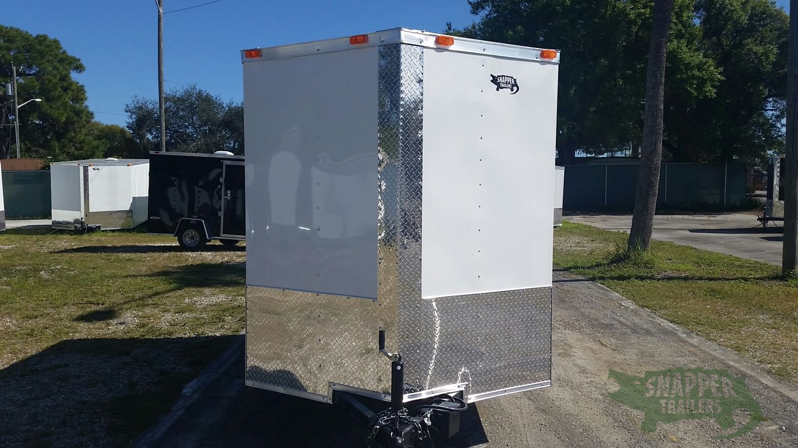 Freedom Trailers 6x10 SA Trailer - White, Ramp, Side Door, Extra Height - Image 13