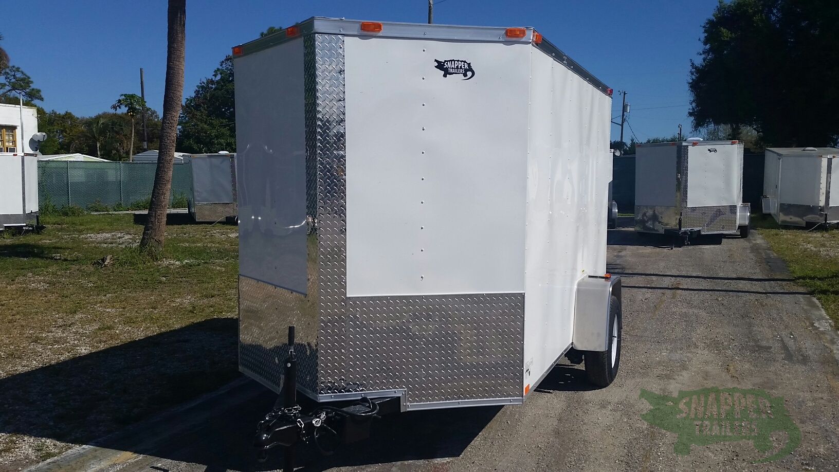 Freedom Trailers 6x10 SA Trailer - White, Ramp, Side Door, Extra Height - Image 2